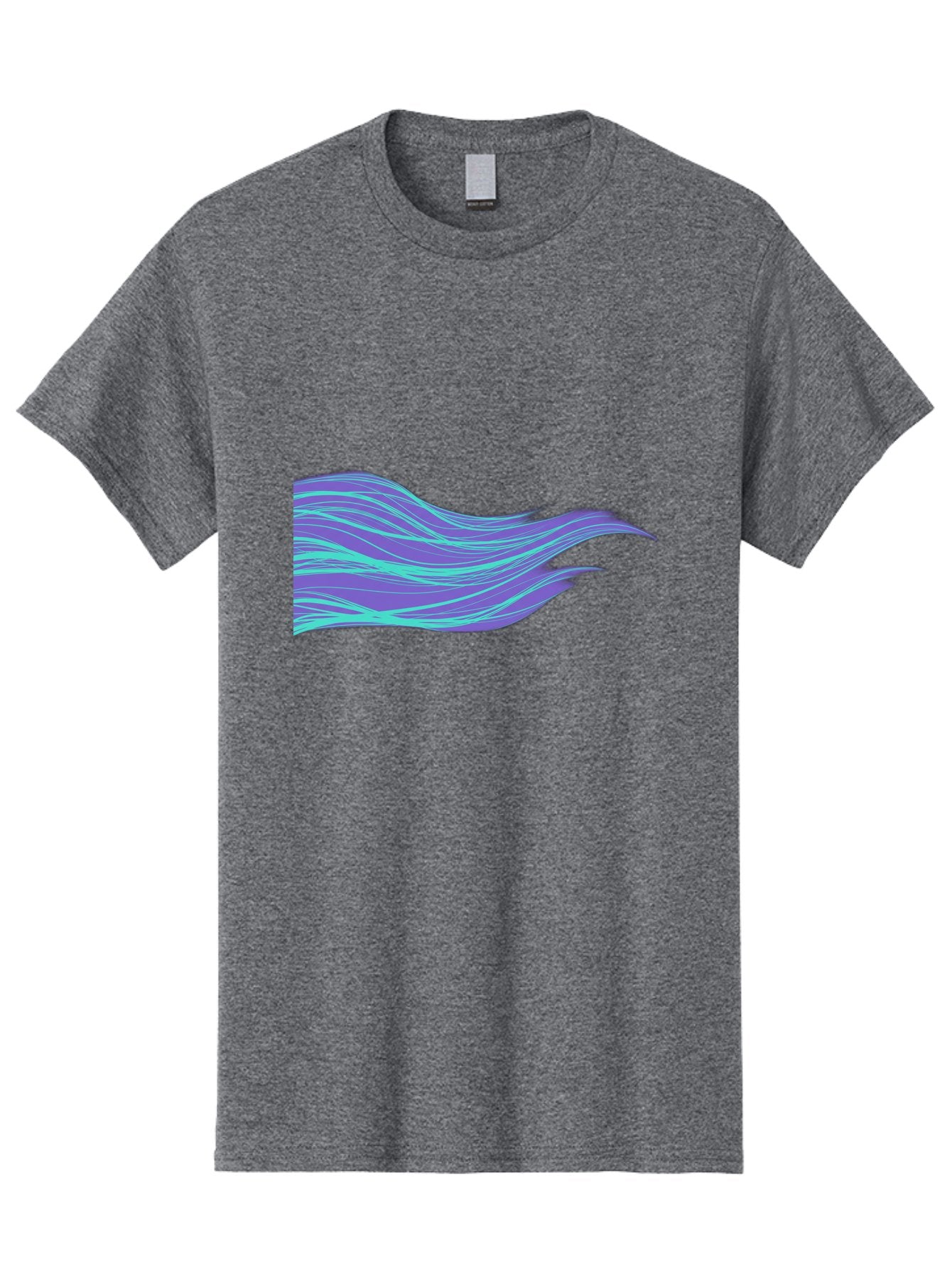Purple-Wave-Lines Men'S Graphic Tee, 100% Cotton, Comfortable Casual Summer Wear, Machine Washable, Vintage Camera, Old Camera, Antique Camera, Black Camera, Classic Photography, Photography Equipment, Nostalgic Device, Film Camera, Camera Art Bag998 15