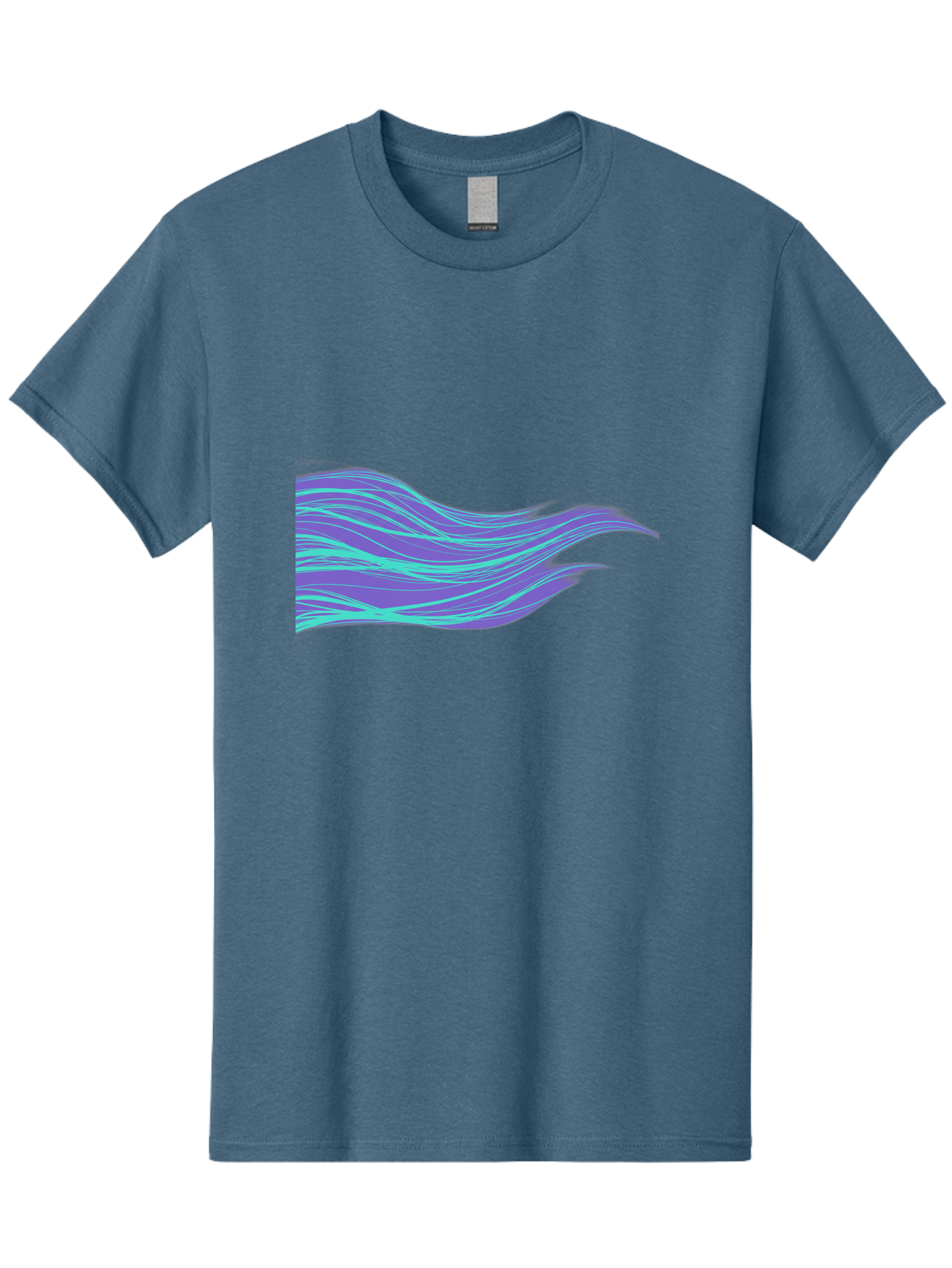 Purple-Wave-Lines Men'S Graphic Tee, 100% Cotton, Comfortable Casual Summer Wear, Machine Washable, Vintage Camera, Old Camera, Antique Camera, Black Camera, Classic Photography, Photography Equipment, Nostalgic Device, Film Camera, Camera Art Bag998