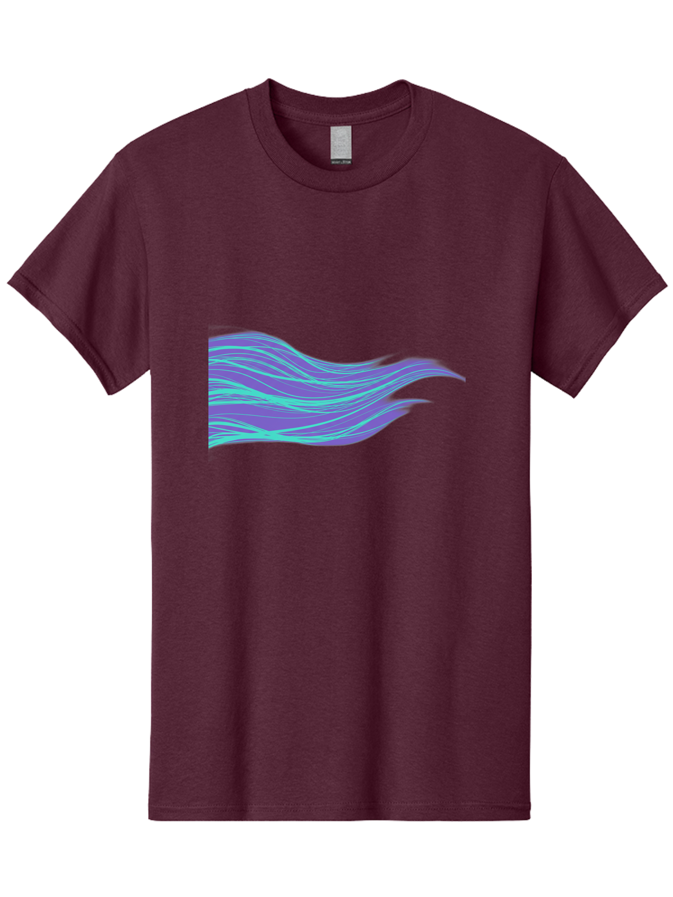 Purple-Wave-Lines Men'S Graphic Tee, 100% Cotton, Comfortable Casual Summer Wear, Machine Washable, Vintage Camera, Old Camera, Antique Camera, Black Camera, Classic Photography, Photography Equipment, Nostalgic Device, Film Camera, Camera Art Bag998 13