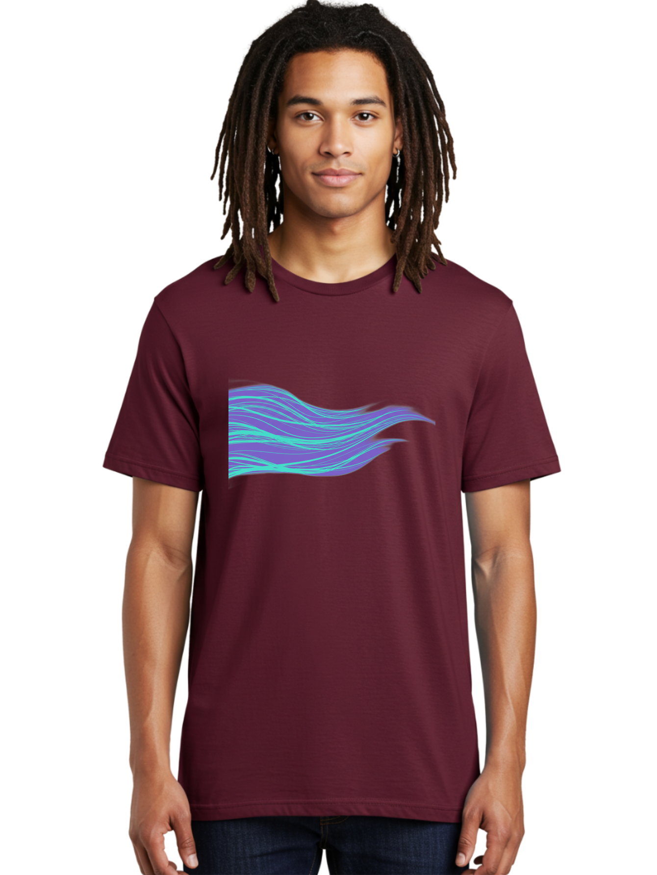 Purple-Wave-Lines Men'S Graphic Tee, 100% Cotton, Comfortable Casual Summer Wear, Machine Washable, Vintage Camera, Old Camera, Antique Camera, Black Camera, Classic Photography, Photography Equipment, Nostalgic Device, Film Camera, Camera Art Bag998 28