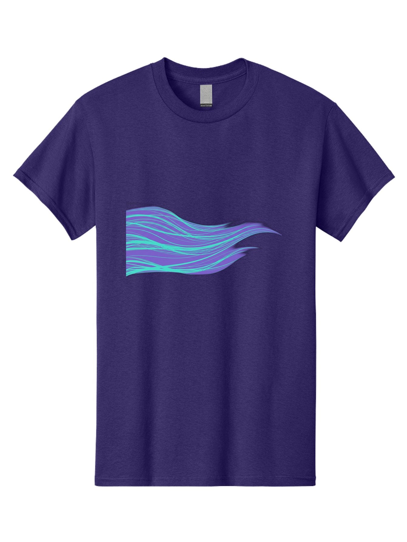 Purple-Wave-Lines Men'S Graphic Tee, 100% Cotton, Comfortable Casual Summer Wear, Machine Washable, Vintage Camera, Old Camera, Antique Camera, Black Camera, Classic Photography, Photography Equipment, Nostalgic Device, Film Camera, Camera Art Bag998 9