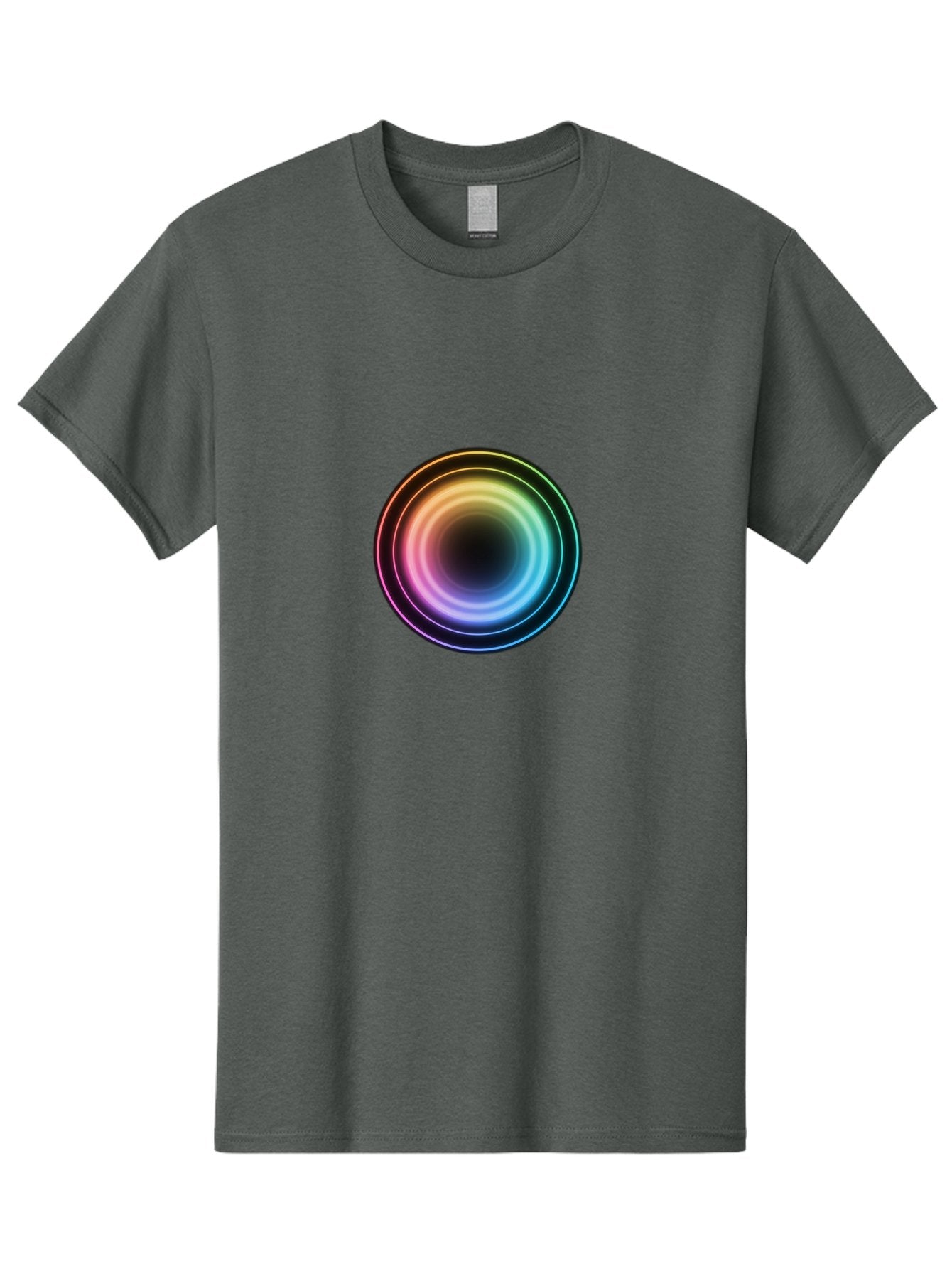 Rainbow-Circle Men'S Graphic Tee, 100% Cotton, Comfortable Casual Summer Wear, Machine Washable, Vintage Camera, Old Camera, Antique Camera, Black Camera, Classic Photography, Photography Equipment, Nostalgic Device, Film Camera, Camera Art Bah005 6