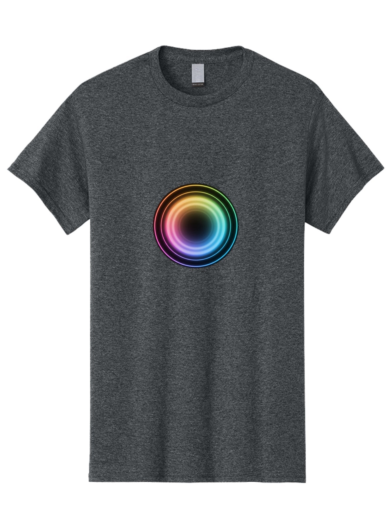 Rainbow-Circle Men'S Graphic Tee, 100% Cotton, Comfortable Casual Summer Wear, Machine Washable, Vintage Camera, Old Camera, Antique Camera, Black Camera, Classic Photography, Photography Equipment, Nostalgic Device, Film Camera, Camera Art Bah005