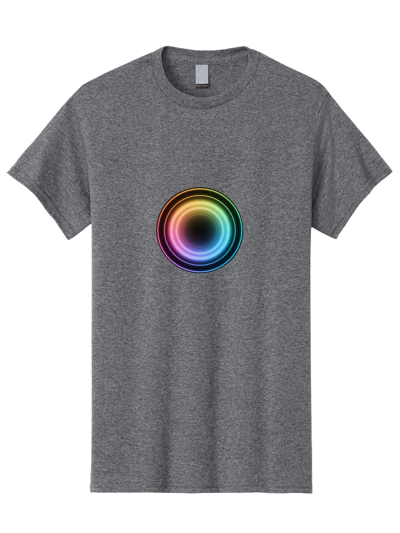 Rainbow-Circle Men'S Graphic Tee, 100% Cotton, Comfortable Casual Summer Wear, Machine Washable, Vintage Camera, Old Camera, Antique Camera, Black Camera, Classic Photography, Photography Equipment, Nostalgic Device, Film Camera, Camera Art Bah005 5