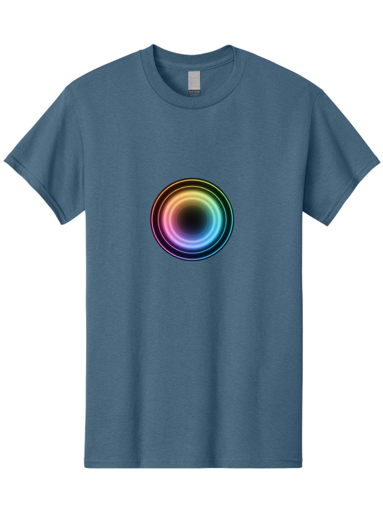 Rainbow-Circle Men'S Graphic Tee, 100% Cotton, Comfortable Casual Summer Wear, Machine Washable, Vintage Camera, Old Camera, Antique Camera, Black Camera, Classic Photography, Photography Equipment, Nostalgic Device, Film Camera, Camera Art Bah005 7