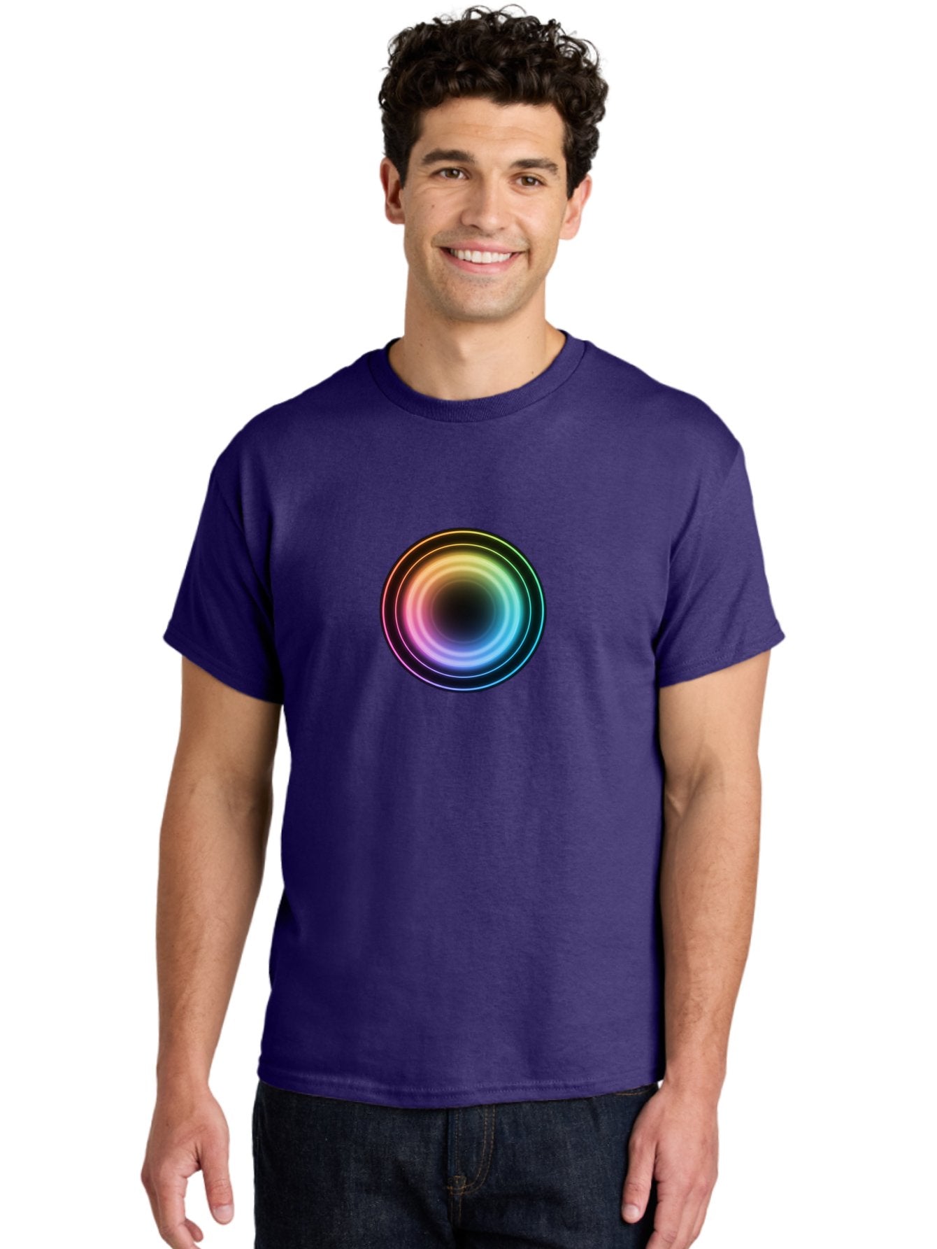 Rainbow-Circle Men'S Graphic Tee, 100% Cotton, Comfortable Casual Summer Wear, Machine Washable, Vintage Camera, Old Camera, Antique Camera, Black Camera, Classic Photography, Photography Equipment, Nostalgic Device, Film Camera, Camera Art Bah005 20