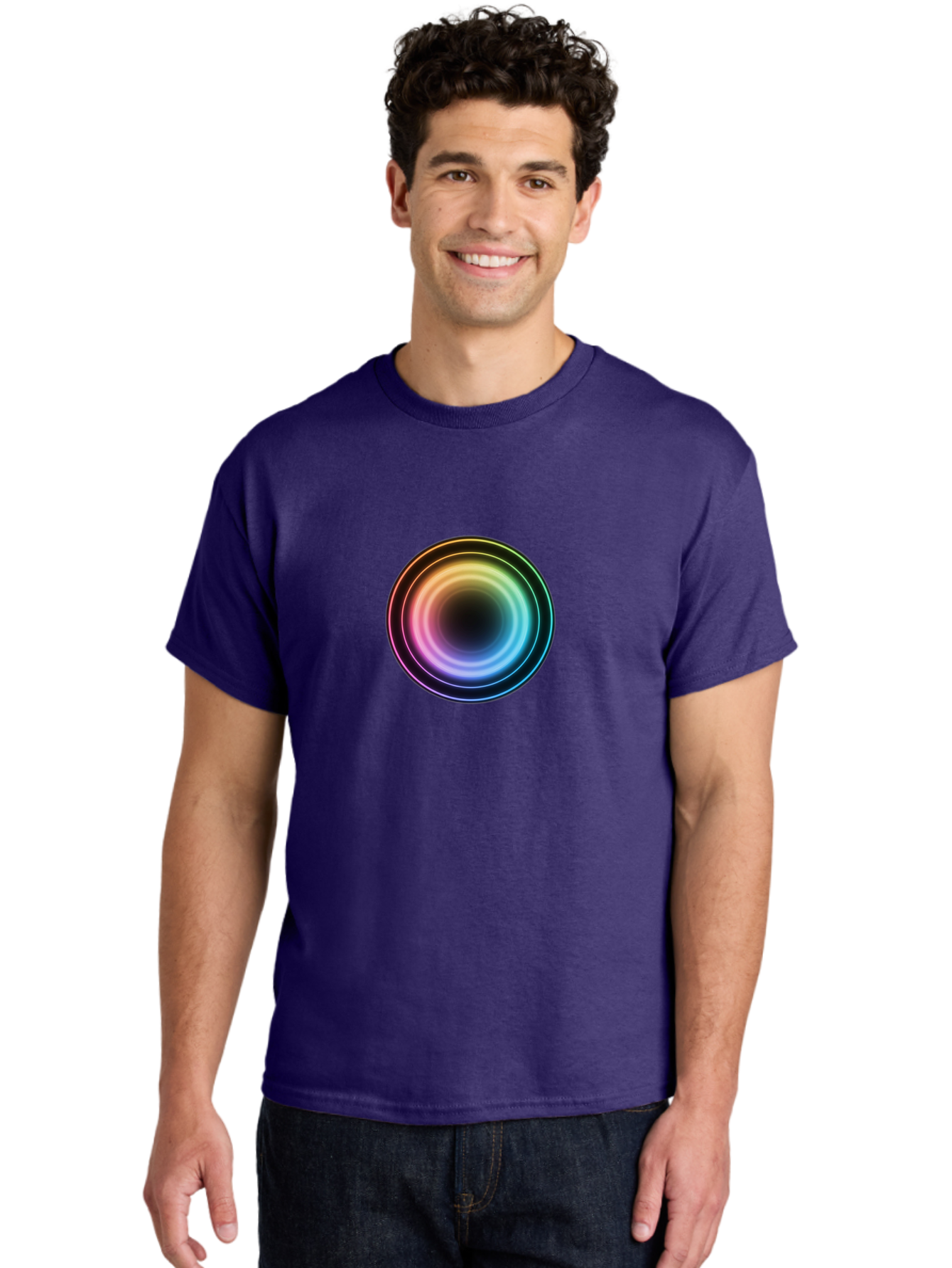 Rainbow-Circle Men'S Graphic Tee, 100% Cotton, Comfortable Casual Summer Wear, Machine Washable, Vintage Camera, Old Camera, Antique Camera, Black Camera, Classic Photography, Photography Equipment, Nostalgic Device, Film Camera, Camera Art Bah005 30