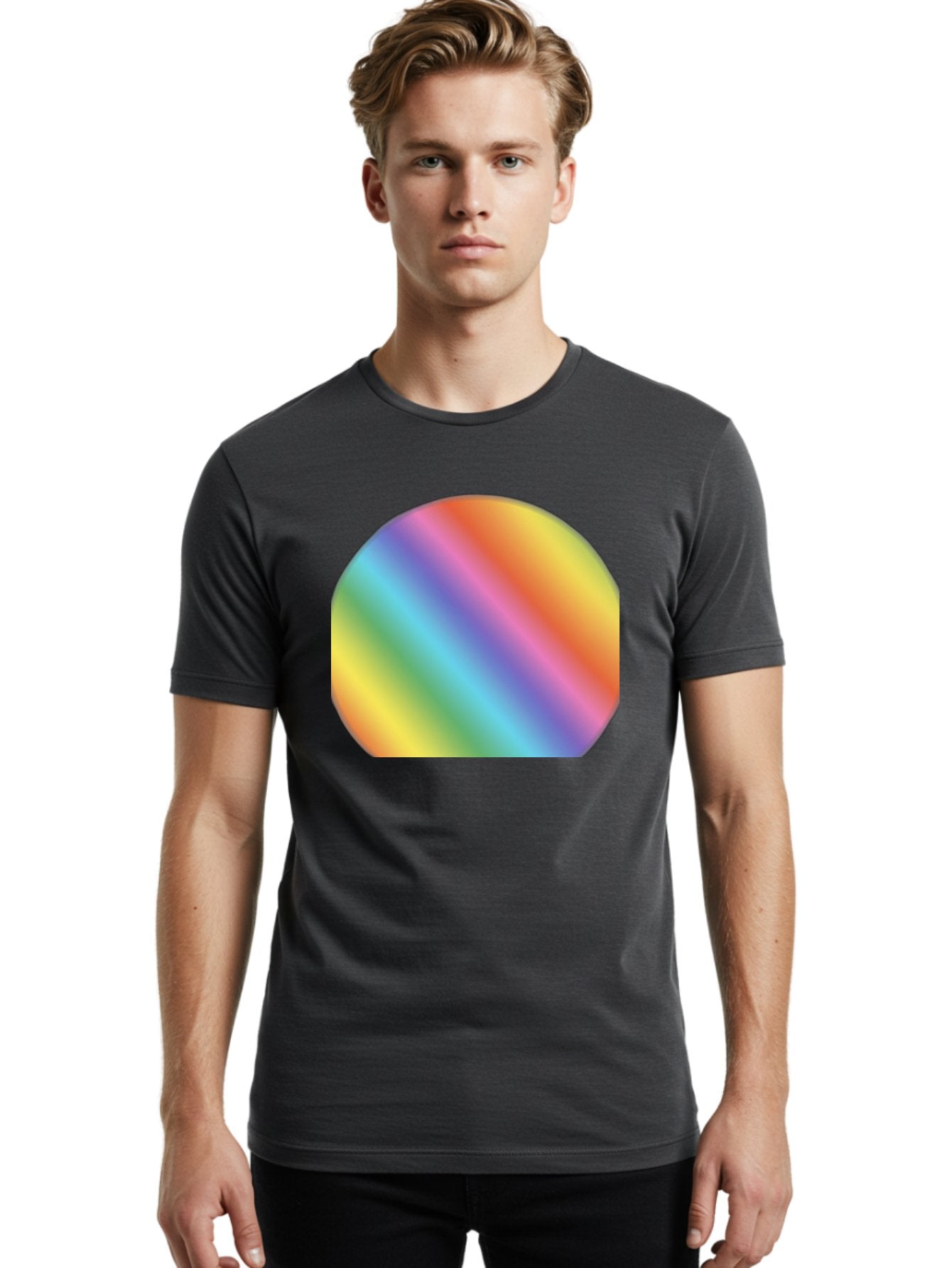 Rainbow-Orb Men'S Graphic Tee, 100% Cotton, Comfortable Casual Summer Wear, Machine Washable, Vintage Camera, Old Camera, Antique Camera, Black Camera, Classic Photography, Photography Equipment, Nostalgic Device, Film Camera, Camera Art Bah006 25