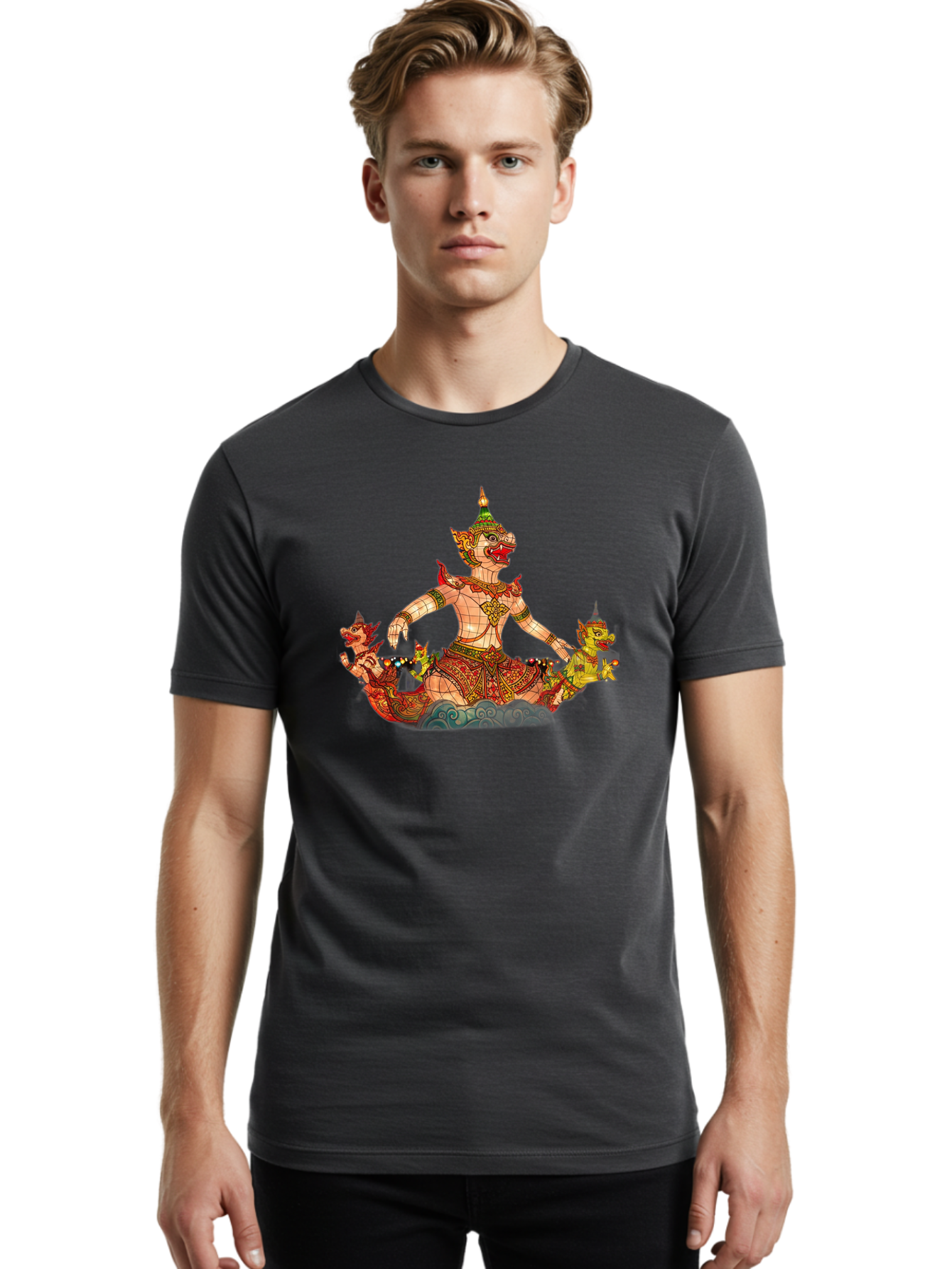 Ramakien-Giant Men'S Graphic Tee, 100% Cotton, Comfortable Casual Summer Wear, Machine Washable, Vintage Camera, Old Camera, Antique Camera, Black Camera, Classic Photography, Photography Equipment, Nostalgic Device, Film Camera, Camera Art Bah008 26