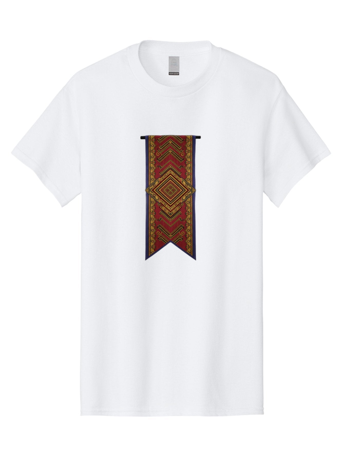 Red-Banner-With-Gold-Diamond Men'S Graphic Tee, 100% Cotton, Comfortable Casual Summer Wear, Machine Washable, Vintage Camera, Old Camera, Antique Camera, Black Camera, Classic Photography, Photography Equipment, Nostalgic Device, Film Camera, Bah015 15