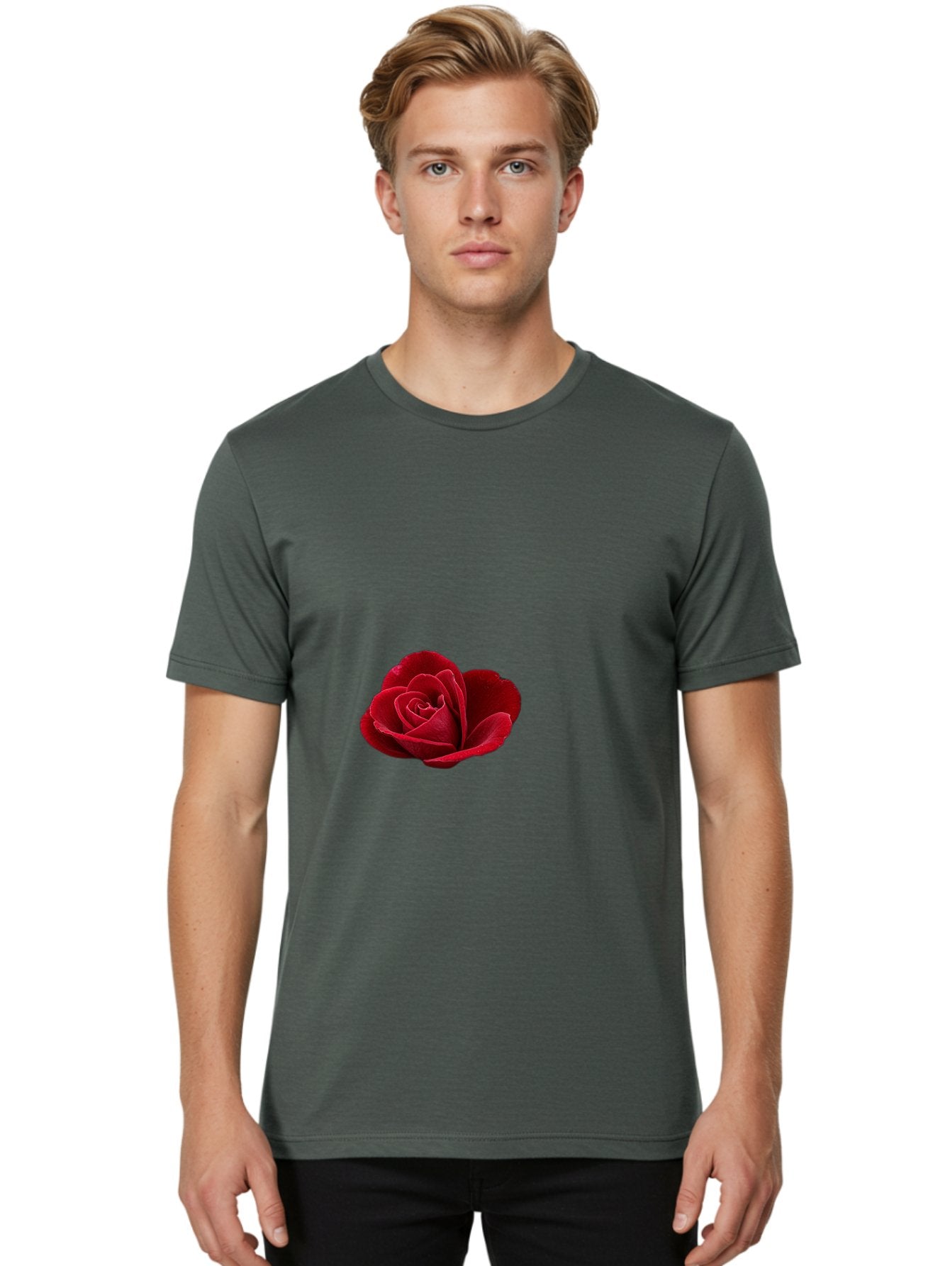 Red-Rose Men'S Graphic Tee, 100% Cotton, Comfortable Casual Summer Wear, Machine Washable, Vintage Camera, Old Camera, Antique Camera, Black Camera, Classic Photography, Photography Equipment, Nostalgic Device, Film Camera, Camera Art Bah021 25