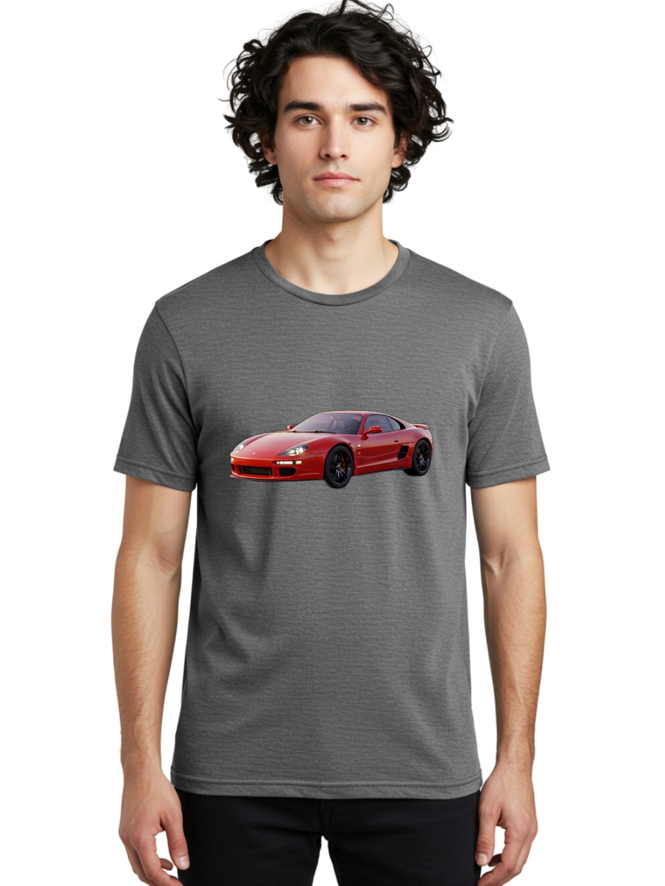 Red-Sports-Car Men'S Graphic Tee, 100% Cotton, Comfortable Casual Summer Wear, Machine Washable, Vintage Camera, Old Camera, Antique Camera, Black Camera, Classic Photography, Photography Equipment, Nostalgic Device, Film Camera, Camera Art Bah023 30