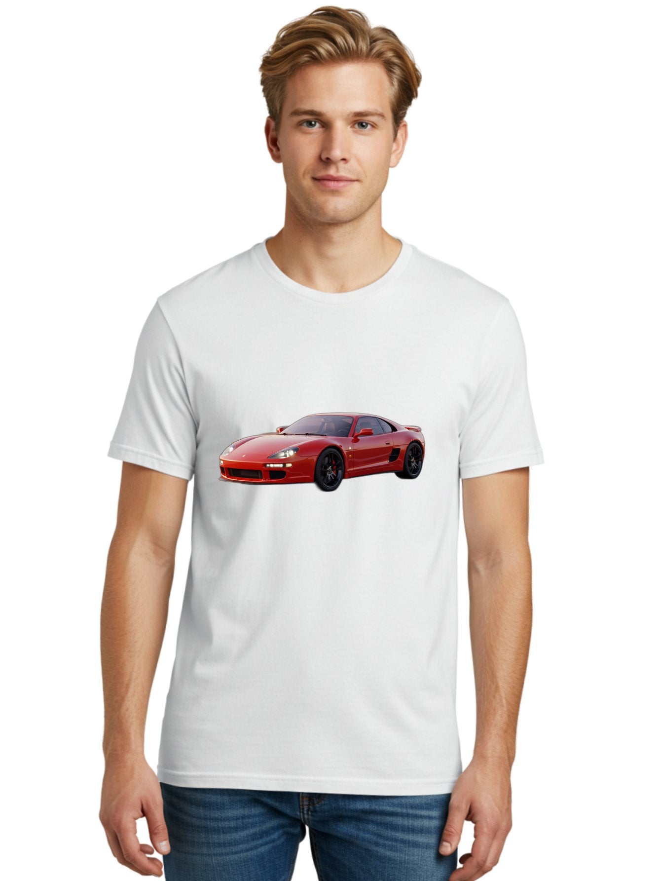 Red-Sports-Car Men'S Graphic Tee, 100% Cotton, Comfortable Casual Summer Wear, Machine Washable, Vintage Camera, Old Camera, Antique Camera, Black Camera, Classic Photography, Photography Equipment, Nostalgic Device, Film Camera, Camera Art Bah023 17