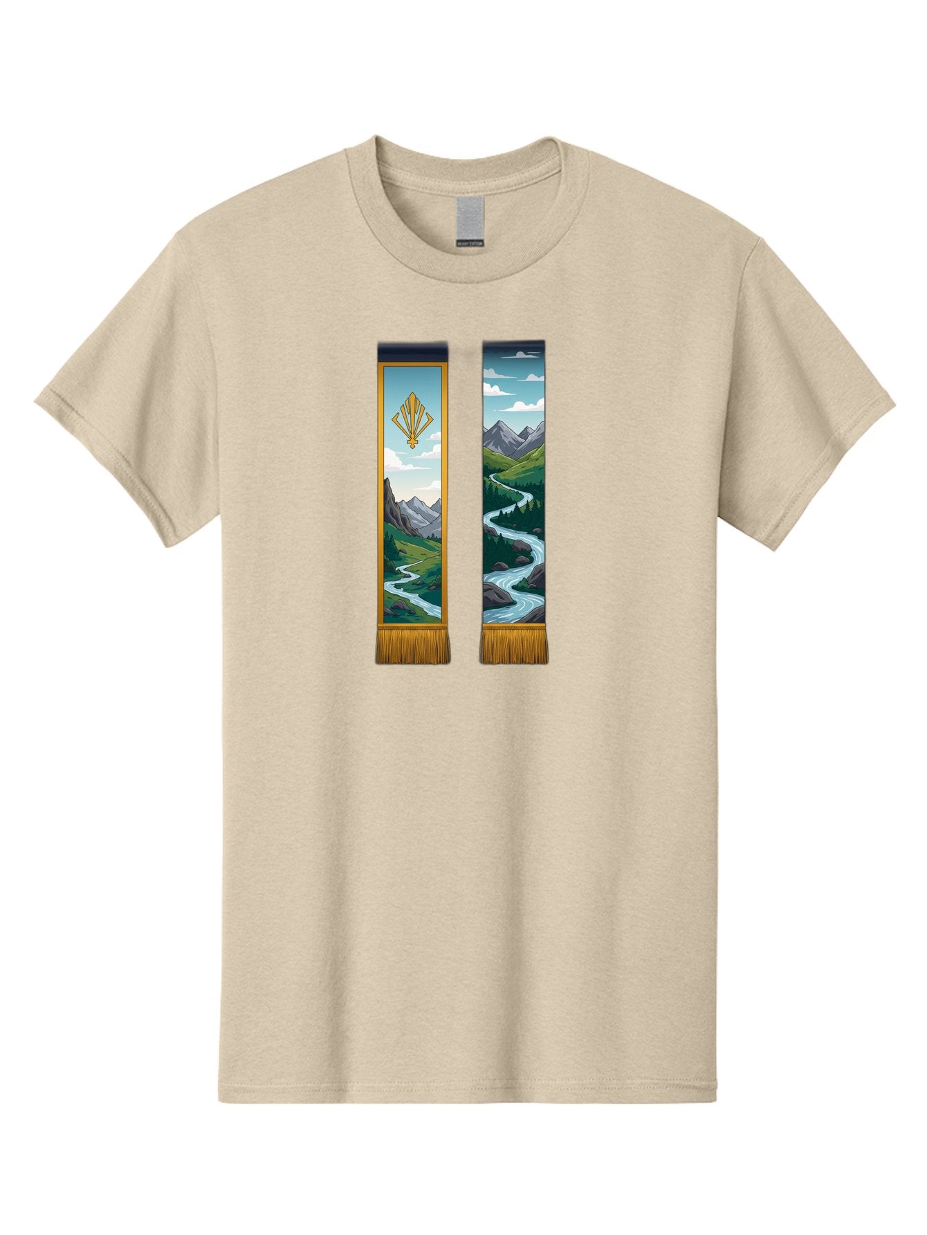 River-Landscape-Banners Men'S Graphic Tee, 100% Cotton, Comfortable Casual Summer Wear, Machine Washable, Vintage Camera, Old Camera, Antique Camera, Black Camera, Classic Photography, Photography Equipment, Nostalgic Device, Film Camera, Bah026 7