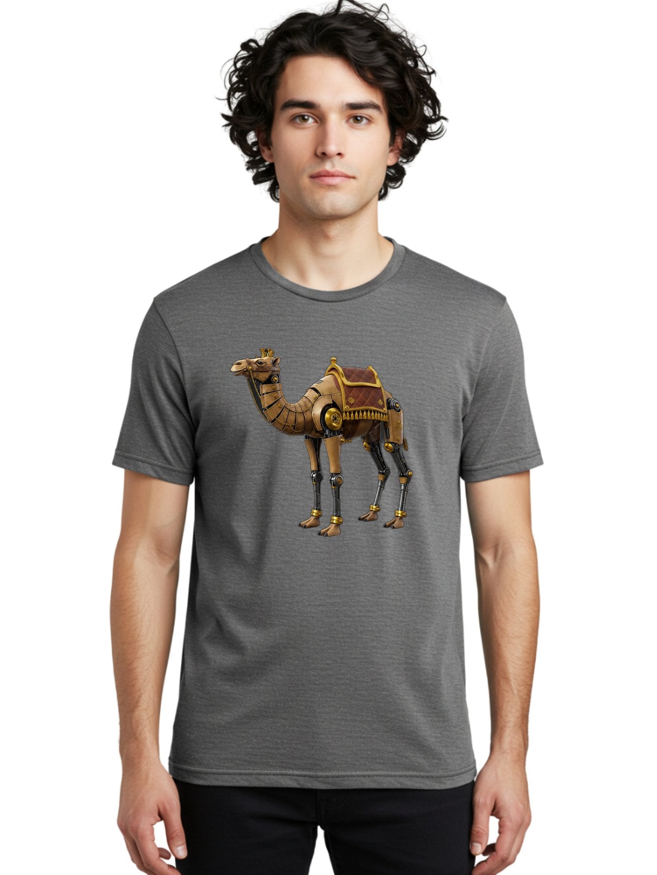 Robo-Camel Men'S Graphic Tee, 100% Cotton, Comfortable Casual Summer Wear, Machine Washable, Vintage Camera, Old Camera, Antique Camera, Black Camera, Classic Photography, Photography Equipment, Nostalgic Device, Film Camera, Camera Art Bah029 23