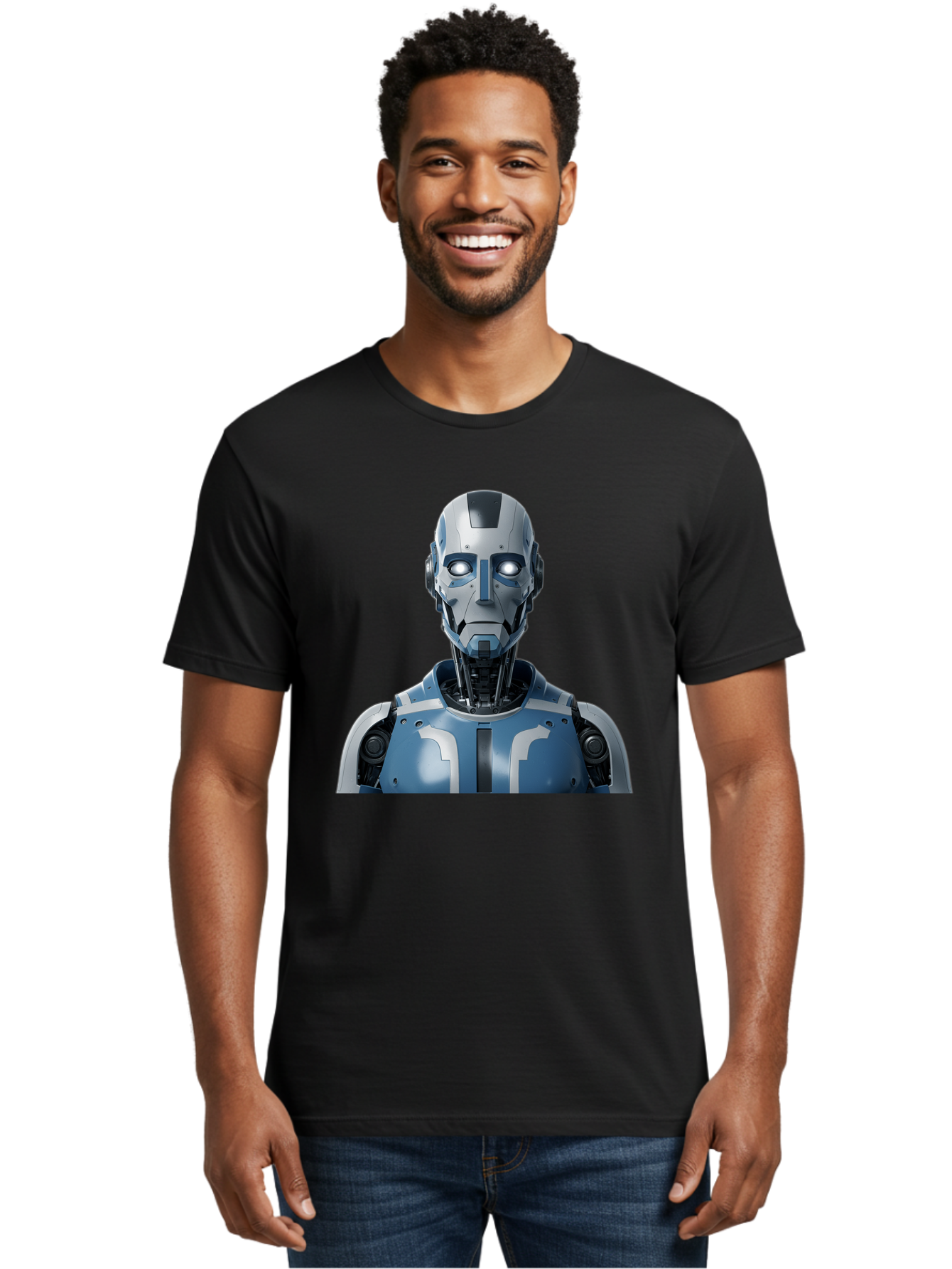 Robot-Bust Men'S Graphic Tee, 100% Cotton, Comfortable Casual Summer Wear, Machine Washable, Vintage Camera, Old Camera, Antique Camera, Black Camera, Classic Photography, Photography Equipment, Nostalgic Device, Film Camera, Camera Art Bah030 16