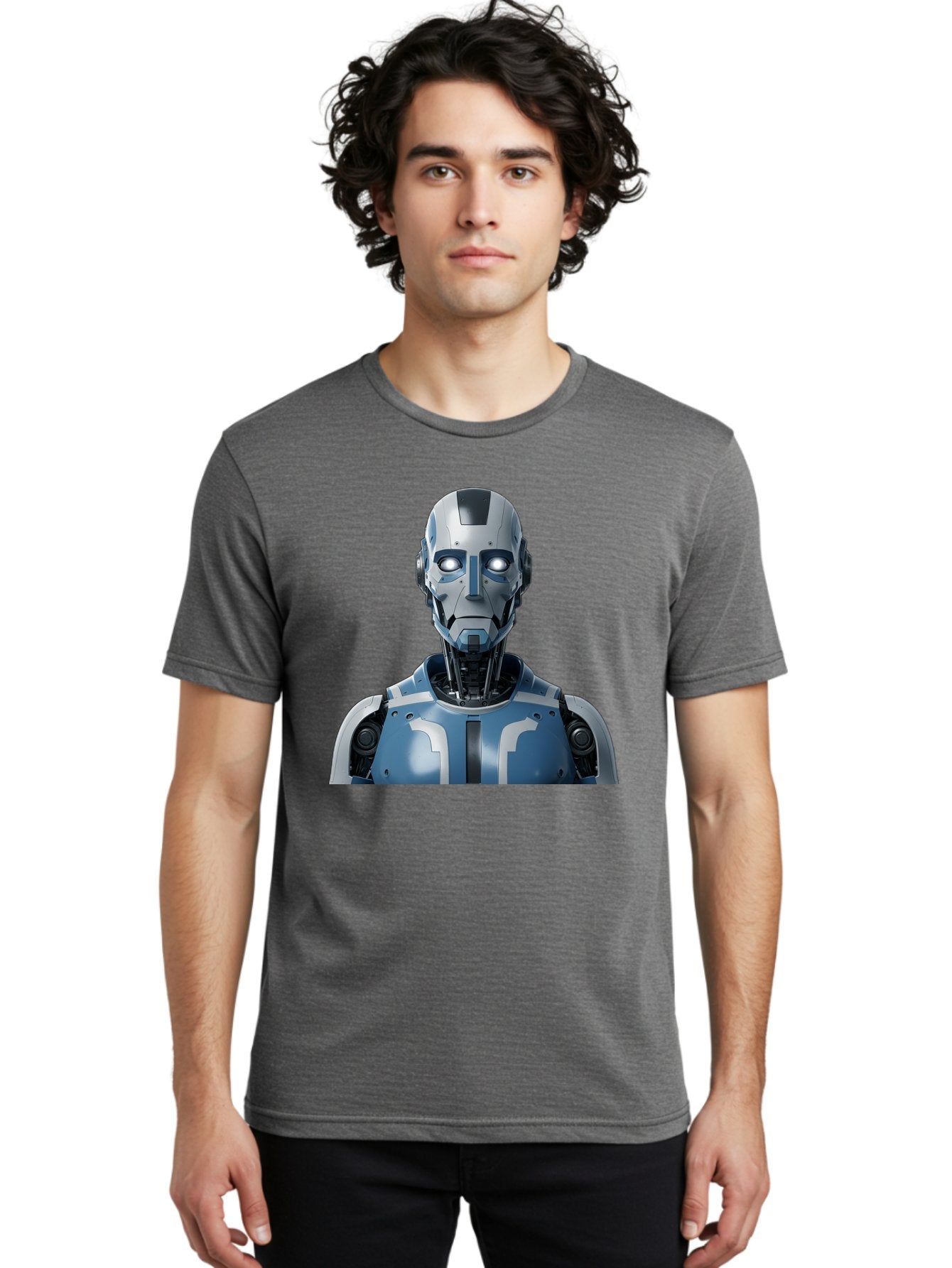 Robot-Bust Men'S Graphic Tee, 100% Cotton, Comfortable Casual Summer Wear, Machine Washable, Vintage Camera, Old Camera, Antique Camera, Black Camera, Classic Photography, Photography Equipment, Nostalgic Device, Film Camera, Camera Art Bah030 27
