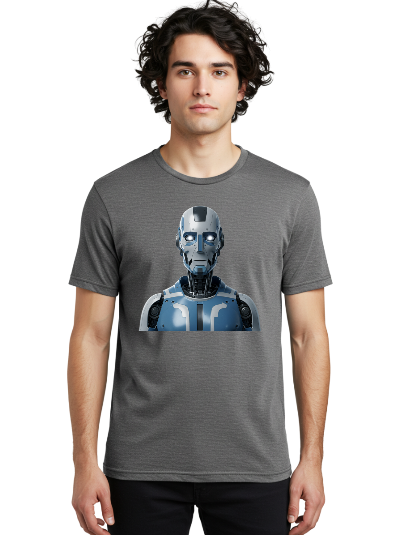 Robot-Bust Men'S Graphic Tee, 100% Cotton, Comfortable Casual Summer Wear, Machine Washable, Vintage Camera, Old Camera, Antique Camera, Black Camera, Classic Photography, Photography Equipment, Nostalgic Device, Film Camera, Camera Art Bah030 19