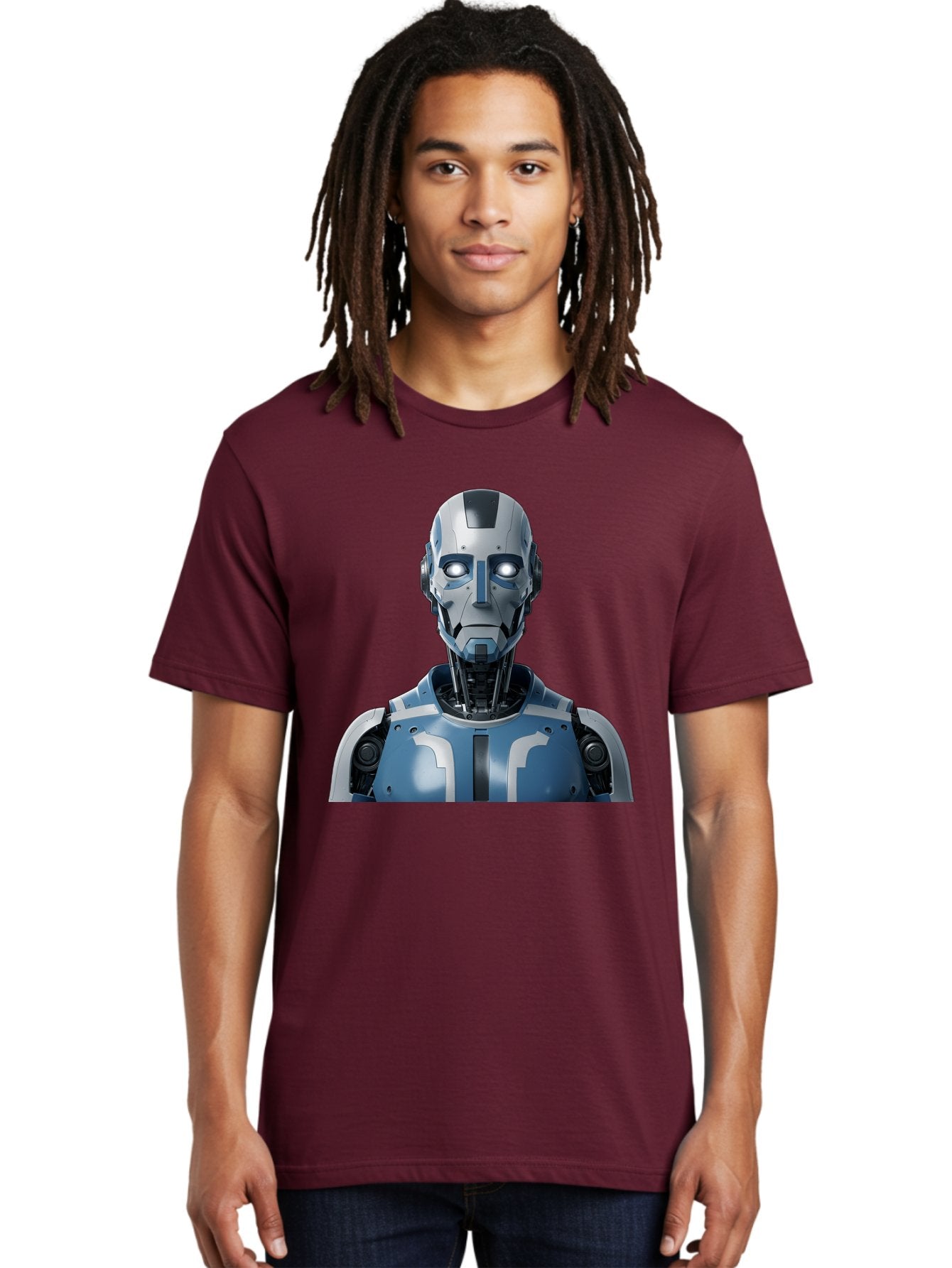 Robot-Bust Men'S Graphic Tee, 100% Cotton, Comfortable Casual Summer Wear, Machine Washable, Vintage Camera, Old Camera, Antique Camera, Black Camera, Classic Photography, Photography Equipment, Nostalgic Device, Film Camera, Camera Art Bah030 18