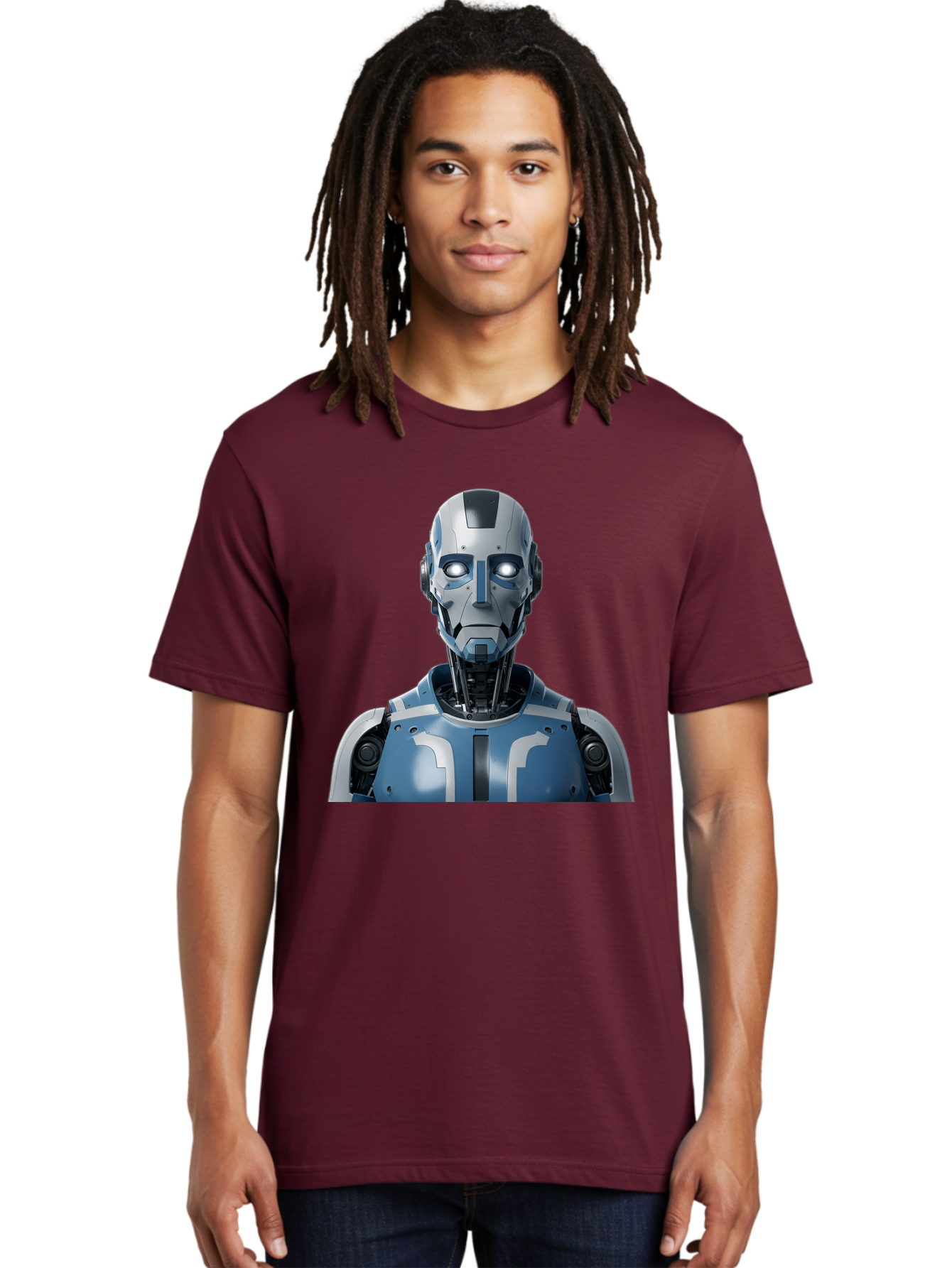 Robot-Bust Men'S Graphic Tee, 100% Cotton, Comfortable Casual Summer Wear, Machine Washable, Vintage Camera, Old Camera, Antique Camera, Black Camera, Classic Photography, Photography Equipment, Nostalgic Device, Film Camera, Camera Art Bah030 27