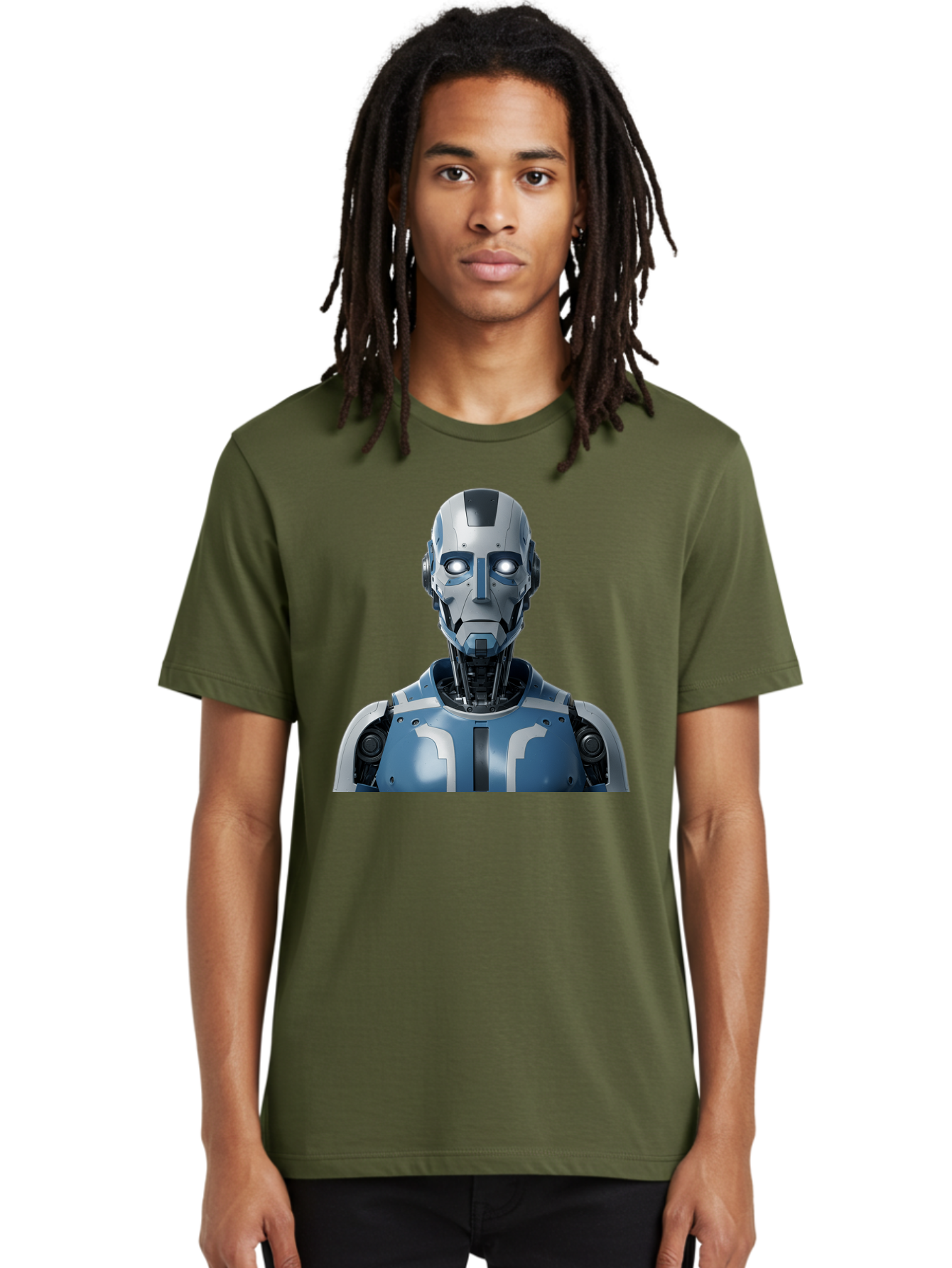 Robot-Bust Men'S Graphic Tee, 100% Cotton, Comfortable Casual Summer Wear, Machine Washable, Vintage Camera, Old Camera, Antique Camera, Black Camera, Classic Photography, Photography Equipment, Nostalgic Device, Film Camera, Camera Art Bah030 26