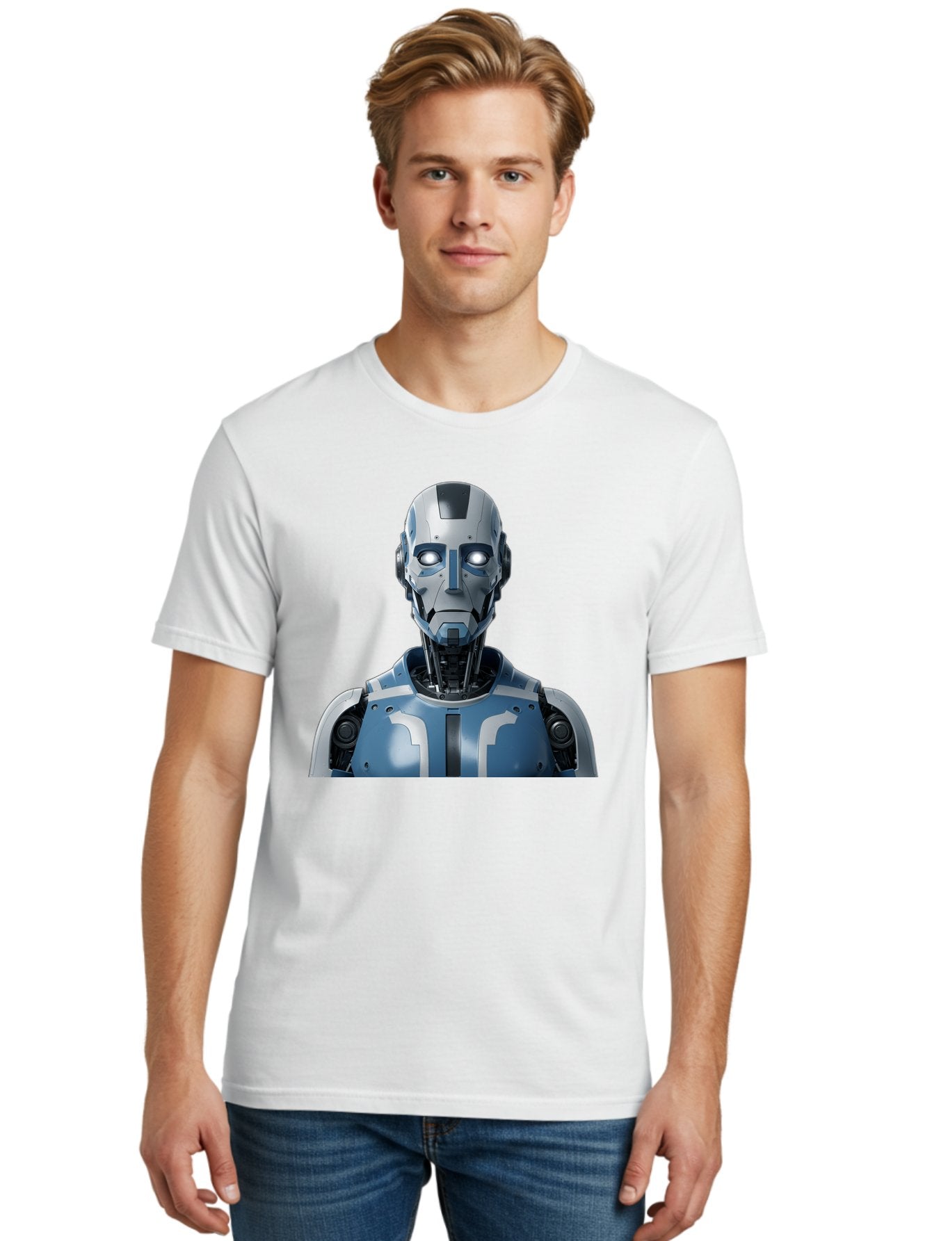 Robot-Bust Men'S Graphic Tee, 100% Cotton, Comfortable Casual Summer Wear, Machine Washable, Vintage Camera, Old Camera, Antique Camera, Black Camera, Classic Photography, Photography Equipment, Nostalgic Device, Film Camera, Camera Art Bah030 28