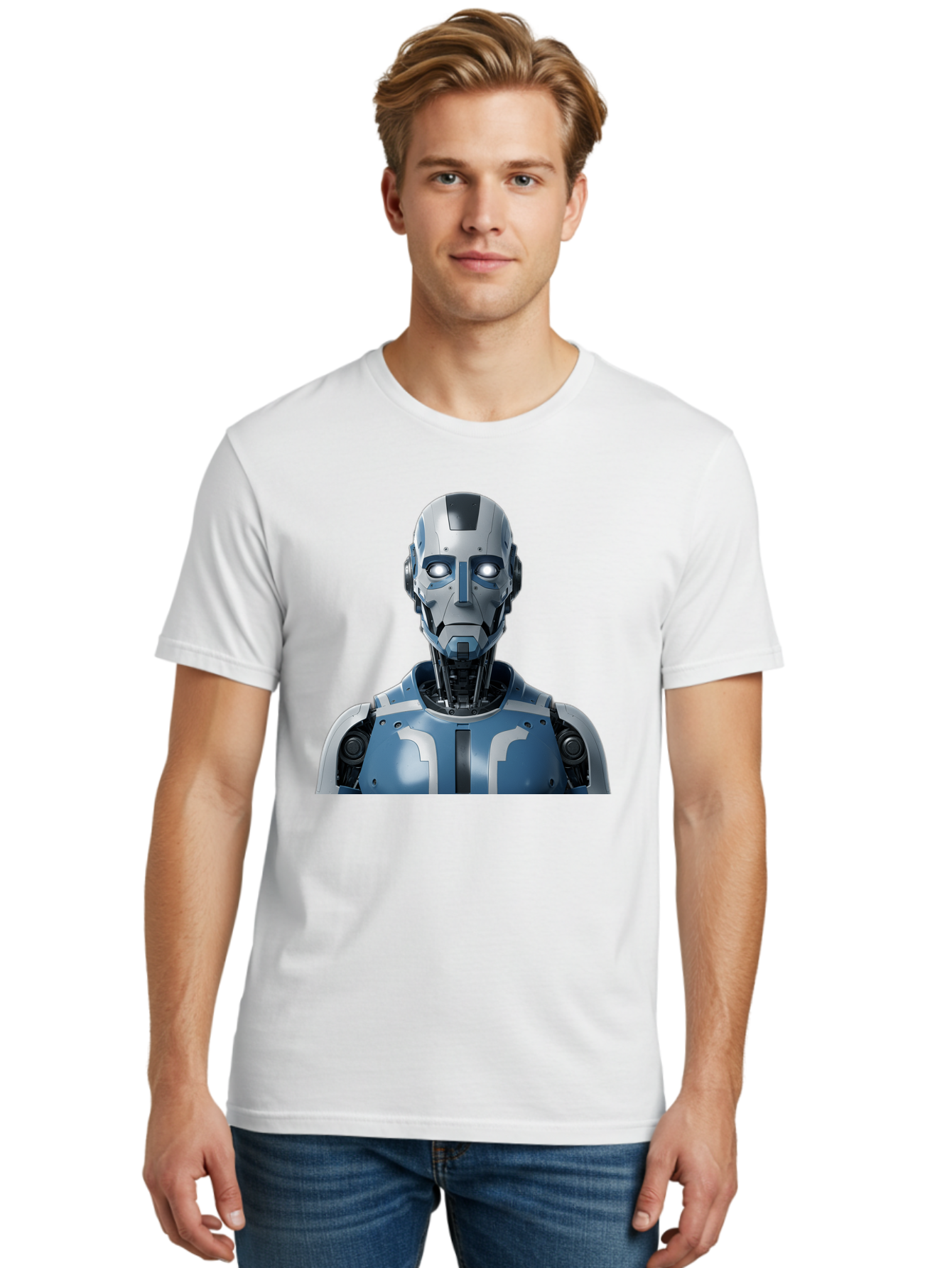 Robot-Bust Men'S Graphic Tee, 100% Cotton, Comfortable Casual Summer Wear, Machine Washable, Vintage Camera, Old Camera, Antique Camera, Black Camera, Classic Photography, Photography Equipment, Nostalgic Device, Film Camera, Camera Art Bah030 18