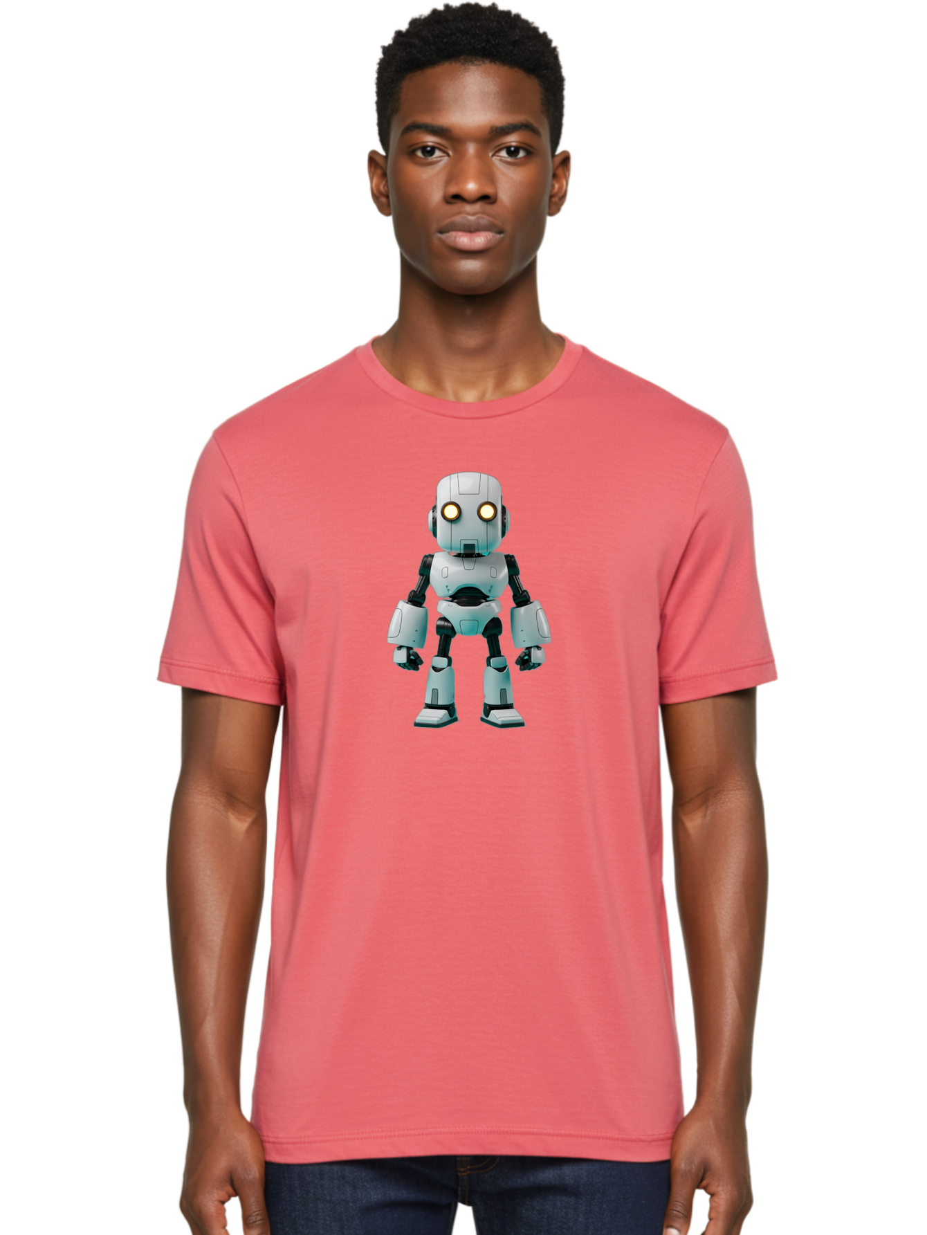 Robot Men'S Graphic Tee, 100% Cotton, Comfortable Casual Summer Wear, Machine Washable, Vintage Camera, Old Camera, Antique Camera, Black Camera, Classic Photography, Photography Equipment, Nostalgic Device, Film Camera, Camera Art Bah035 22