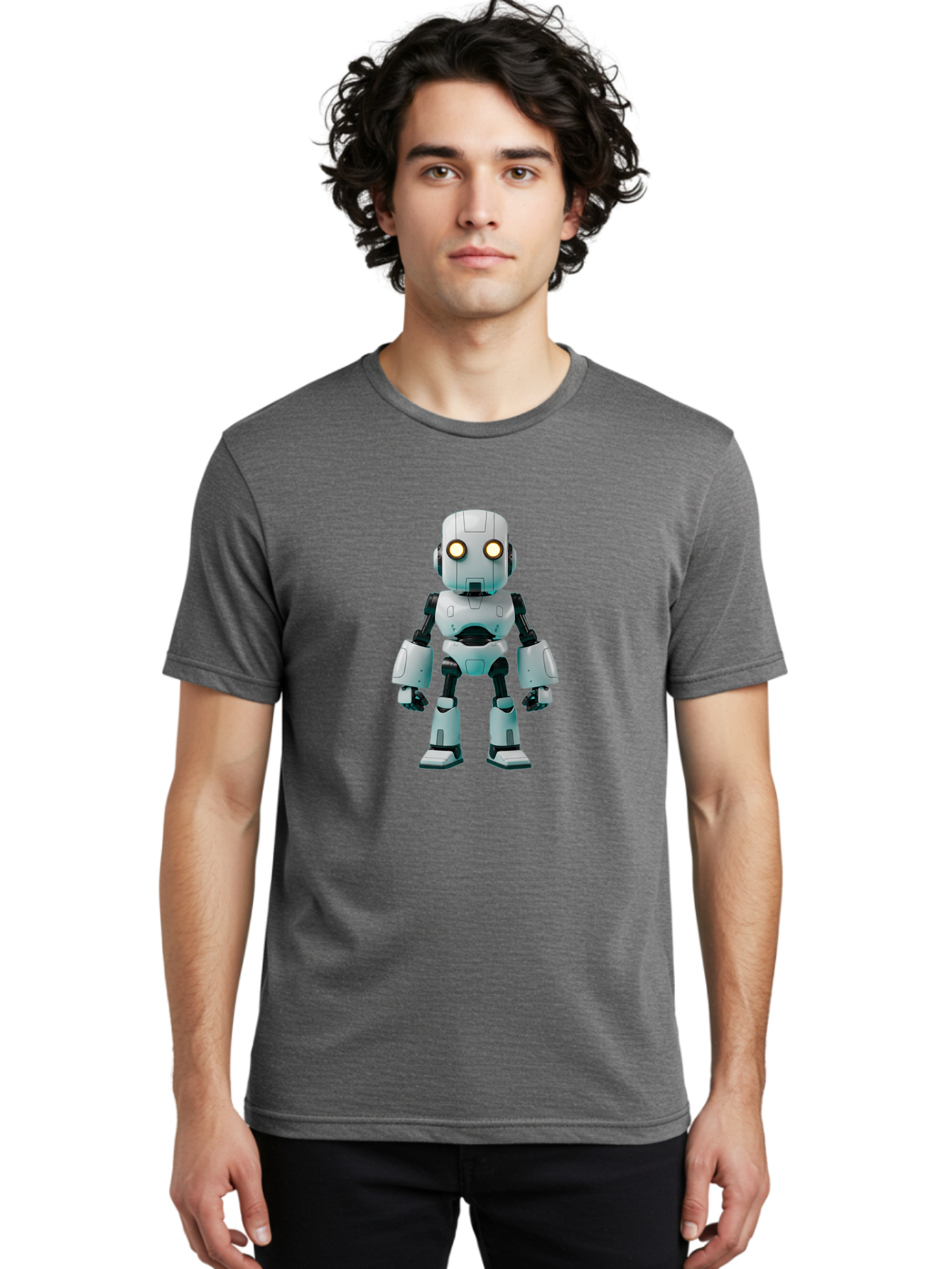 Robot Men'S Graphic Tee, 100% Cotton, Comfortable Casual Summer Wear, Machine Washable, Vintage Camera, Old Camera, Antique Camera, Black Camera, Classic Photography, Photography Equipment, Nostalgic Device, Film Camera, Camera Art Bah035 19