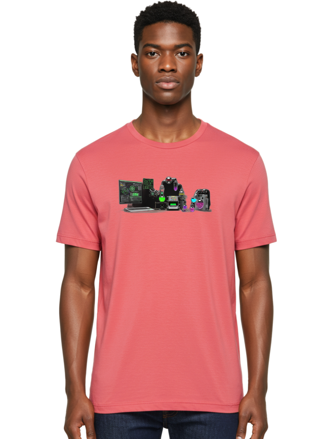Robotics-And-Ai Men'S Graphic Tee, 100% Cotton, Comfortable Casual Summer Wear, Machine Washable, Vintage Camera, Old Camera, Antique Camera, Black Camera, Classic Photography, Photography Equipment, Nostalgic Device, Film Camera, Camera Art Bah036 21