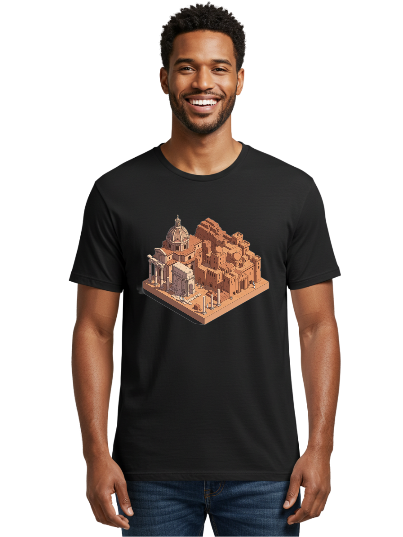 Roman-Ruins Men'S Graphic Tee, 100% Cotton, Comfortable Casual Summer Wear, Machine Washable, Vintage Camera, Old Camera, Antique Camera, Black Camera, Classic Photography, Photography Equipment, Nostalgic Device, Film Camera, Camera Art Bah038 29