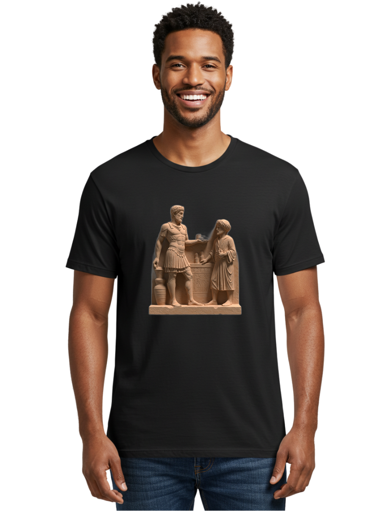 Roman-Soldier-And-Servant Men'S Graphic Tee, 100% Cotton, Comfortable Casual Summer Wear, Machine Washable, Vintage Camera, Old Camera, Antique Camera, Black Camera, Classic Photography, Photography Equipment, Nostalgic Device, Film Camera, Bah039 21