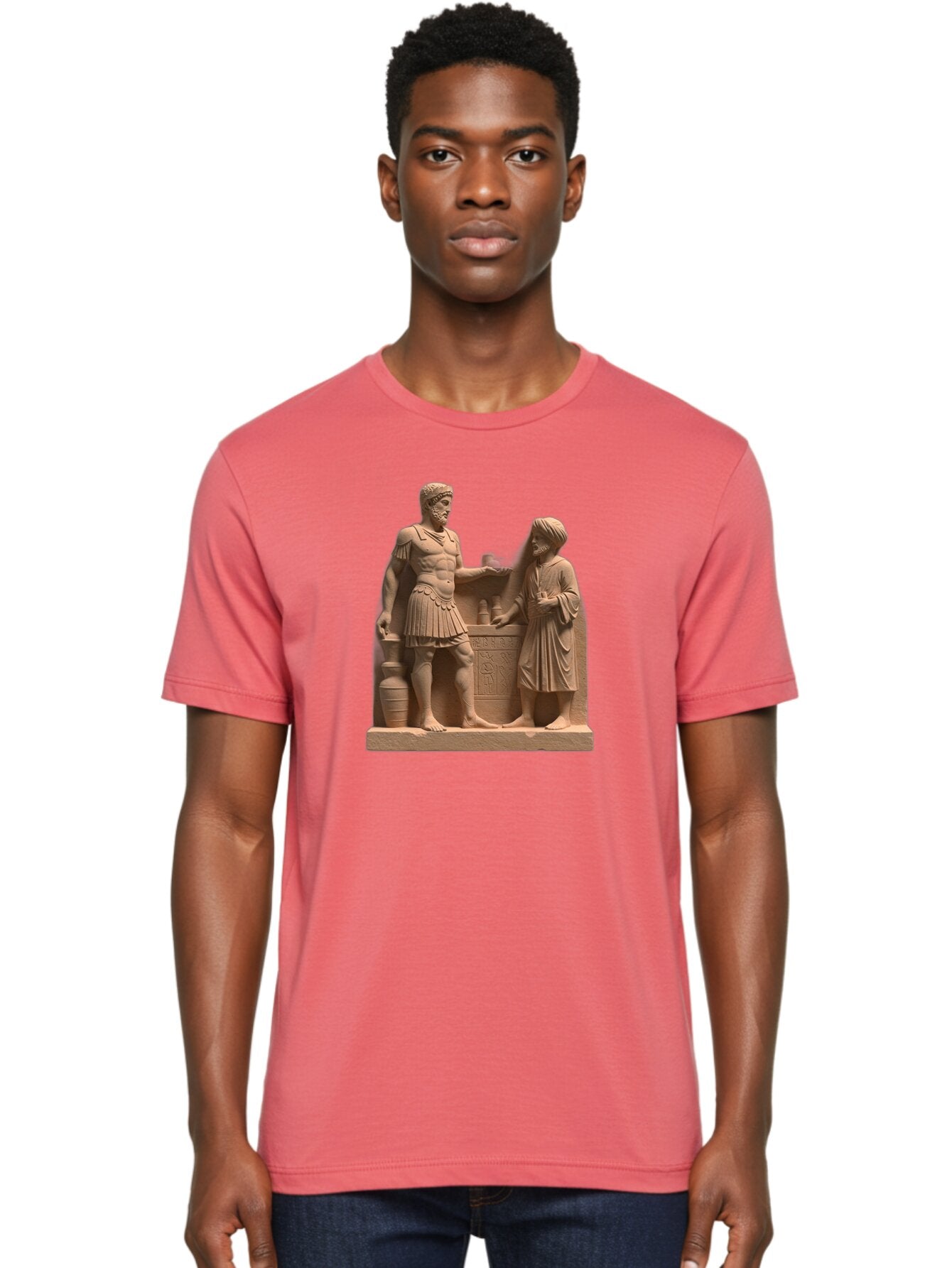 Roman-Soldier-And-Servant Men'S Graphic Tee, 100% Cotton, Comfortable Casual Summer Wear, Machine Washable, Vintage Camera, Old Camera, Antique Camera, Black Camera, Classic Photography, Photography Equipment, Nostalgic Device, Film Camera, Bah039 24