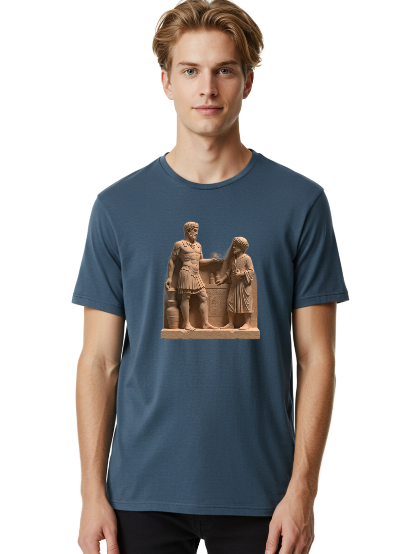 Roman-Soldier-And-Servant Men'S Graphic Tee, 100% Cotton, Comfortable Casual Summer Wear, Machine Washable, Vintage Camera, Old Camera, Antique Camera, Black Camera, Classic Photography, Photography Equipment, Nostalgic Device, Film Camera, Bah039 20