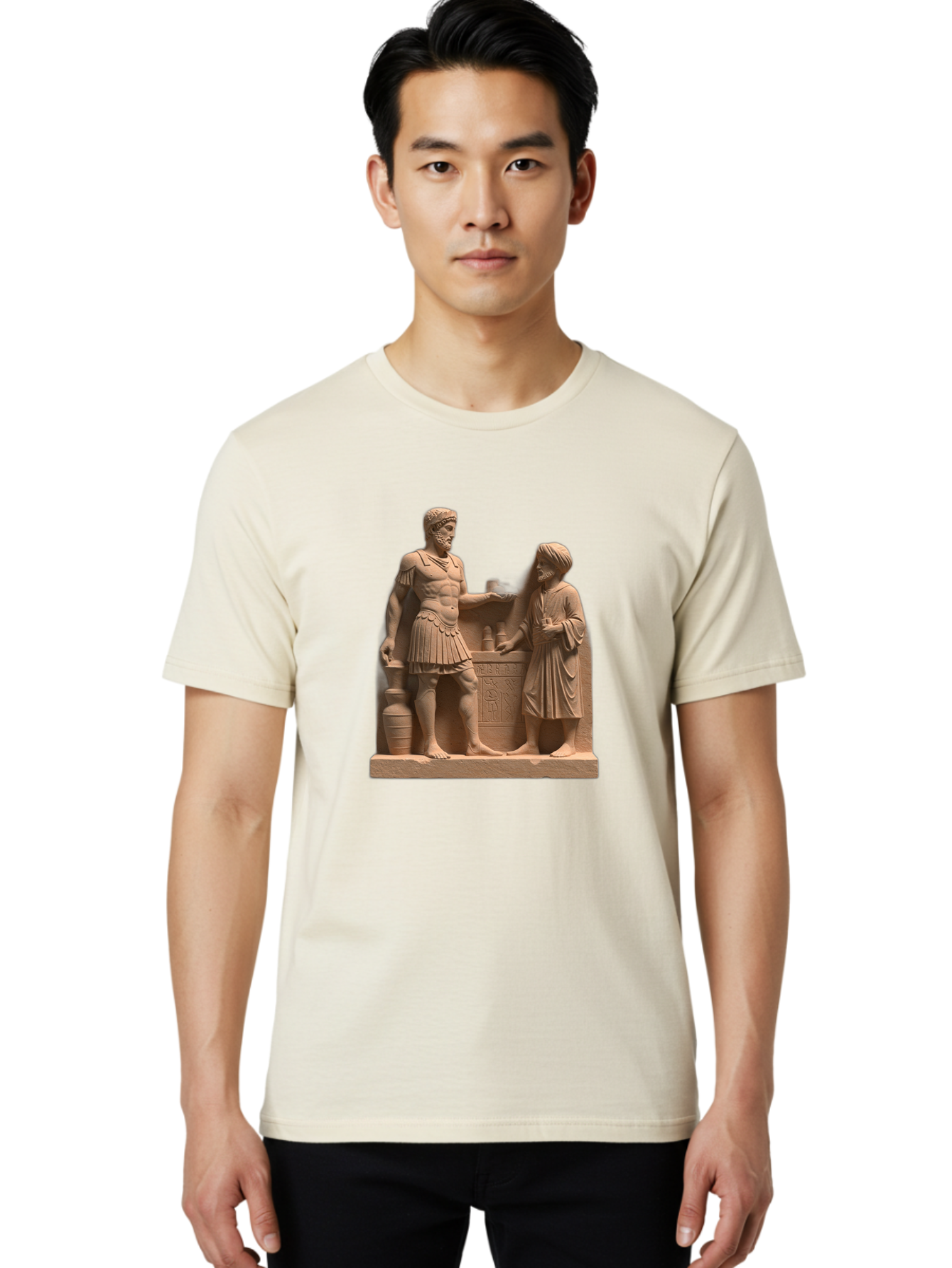 Roman-Soldier-And-Servant Men'S Graphic Tee, 100% Cotton, Comfortable Casual Summer Wear, Machine Washable, Vintage Camera, Old Camera, Antique Camera, Black Camera, Classic Photography, Photography Equipment, Nostalgic Device, Film Camera, Bah039 26