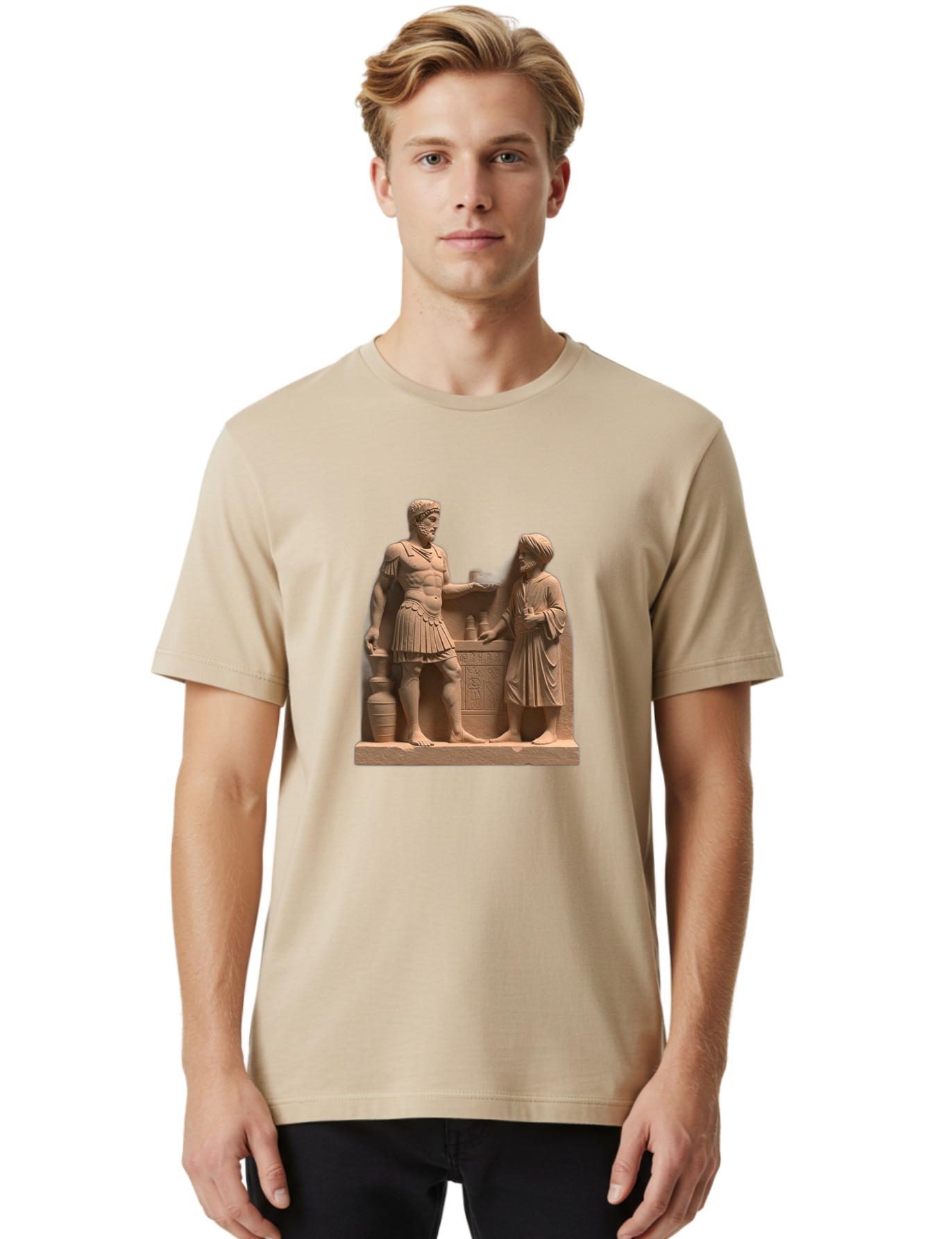 Roman-Soldier-And-Servant Men'S Graphic Tee, 100% Cotton, Comfortable Casual Summer Wear, Machine Washable, Vintage Camera, Old Camera, Antique Camera, Black Camera, Classic Photography, Photography Equipment, Nostalgic Device, Film Camera, Bah039 29