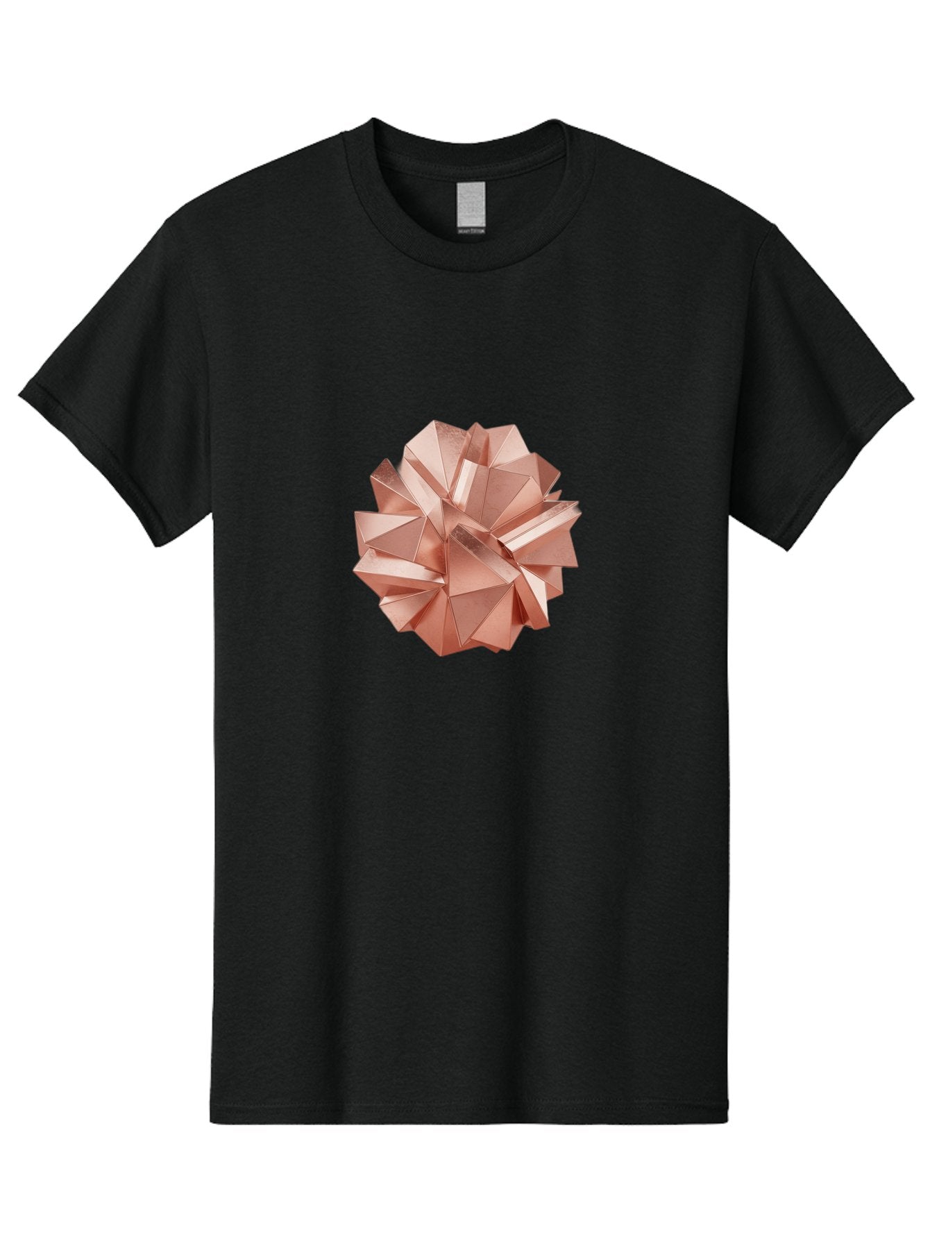Rose-Gold-Origami-Ball Men'S Graphic Tee, 100% Cotton, Comfortable Casual Summer Wear, Machine Washable, Vintage Camera, Old Camera, Antique Camera, Black Camera, Classic Photography, Photography Equipment, Nostalgic Device, Film Camera, Bah043 3