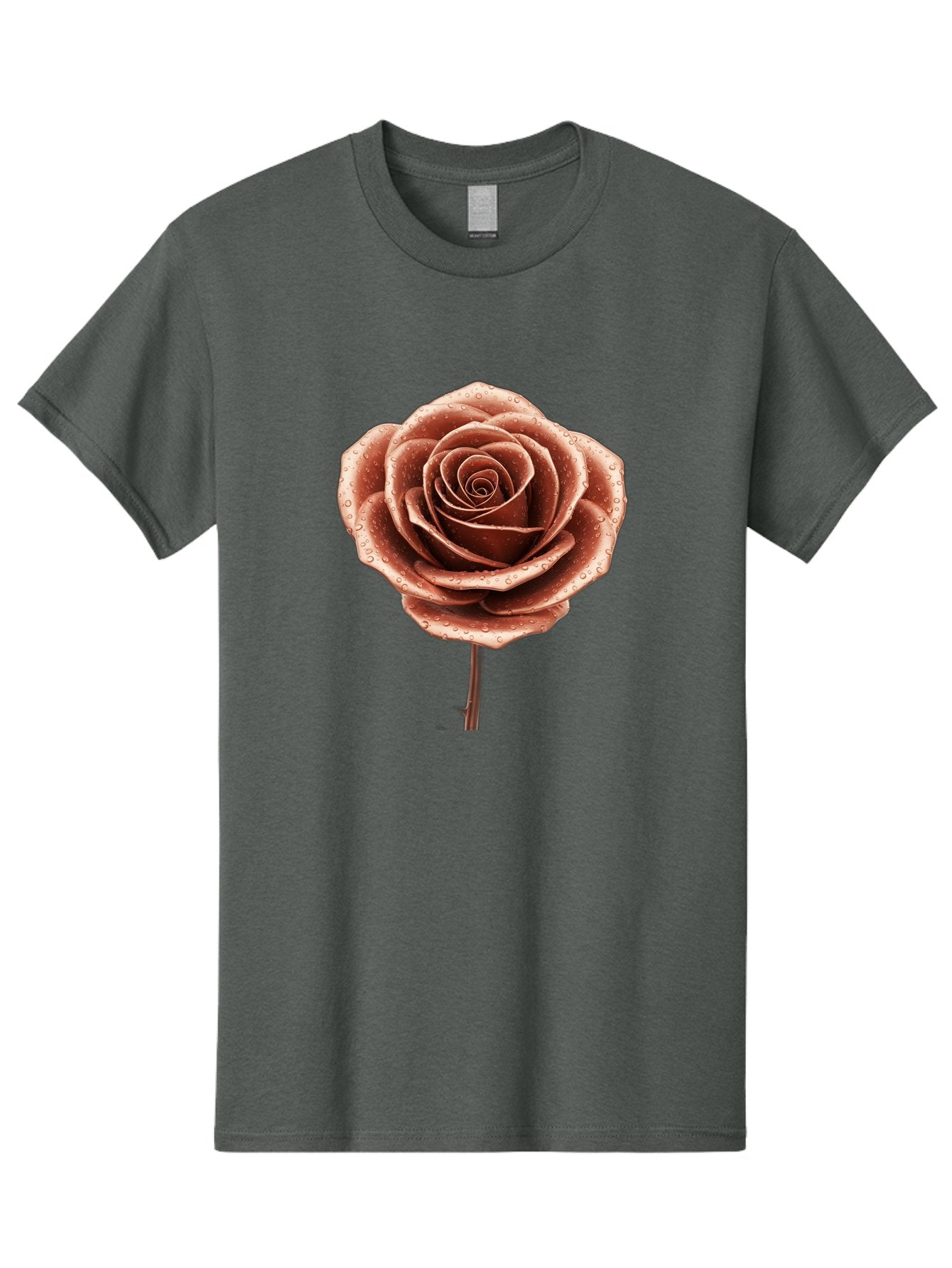 Rose-With-Water-Droplets Men'S Graphic Tee, 100% Cotton, Comfortable Casual Summer Wear, Machine Washable, Vintage Camera, Old Camera, Antique Camera, Black Camera, Classic Photography, Photography Equipment, Nostalgic Device, Film Camera, Bah045 12