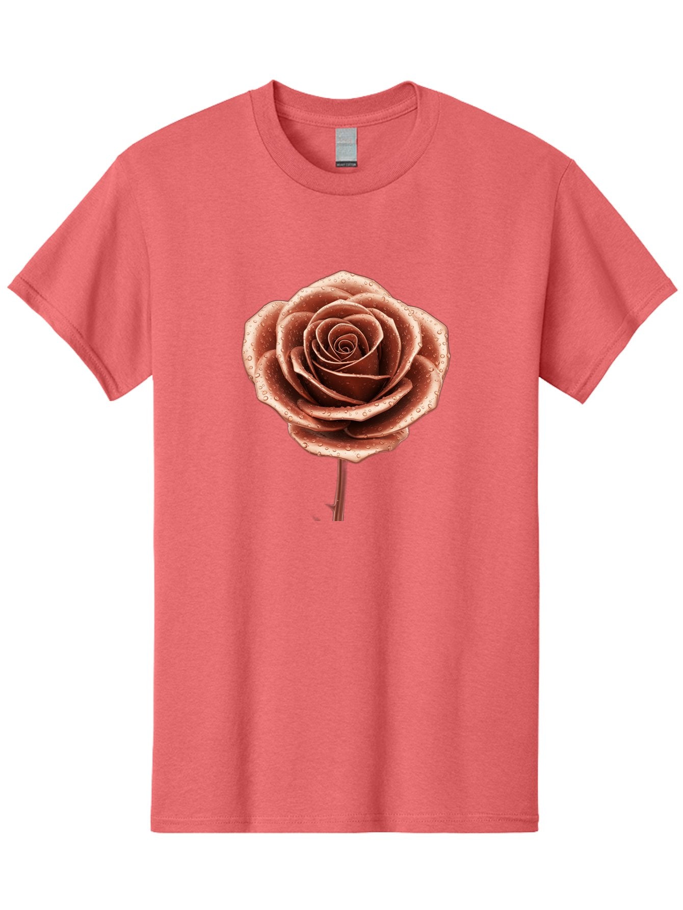 Rose-With-Water-Droplets Men'S Graphic Tee, 100% Cotton, Comfortable Casual Summer Wear, Machine Washable, Vintage Camera, Old Camera, Antique Camera, Black Camera, Classic Photography, Photography Equipment, Nostalgic Device, Film Camera, Bah045 7