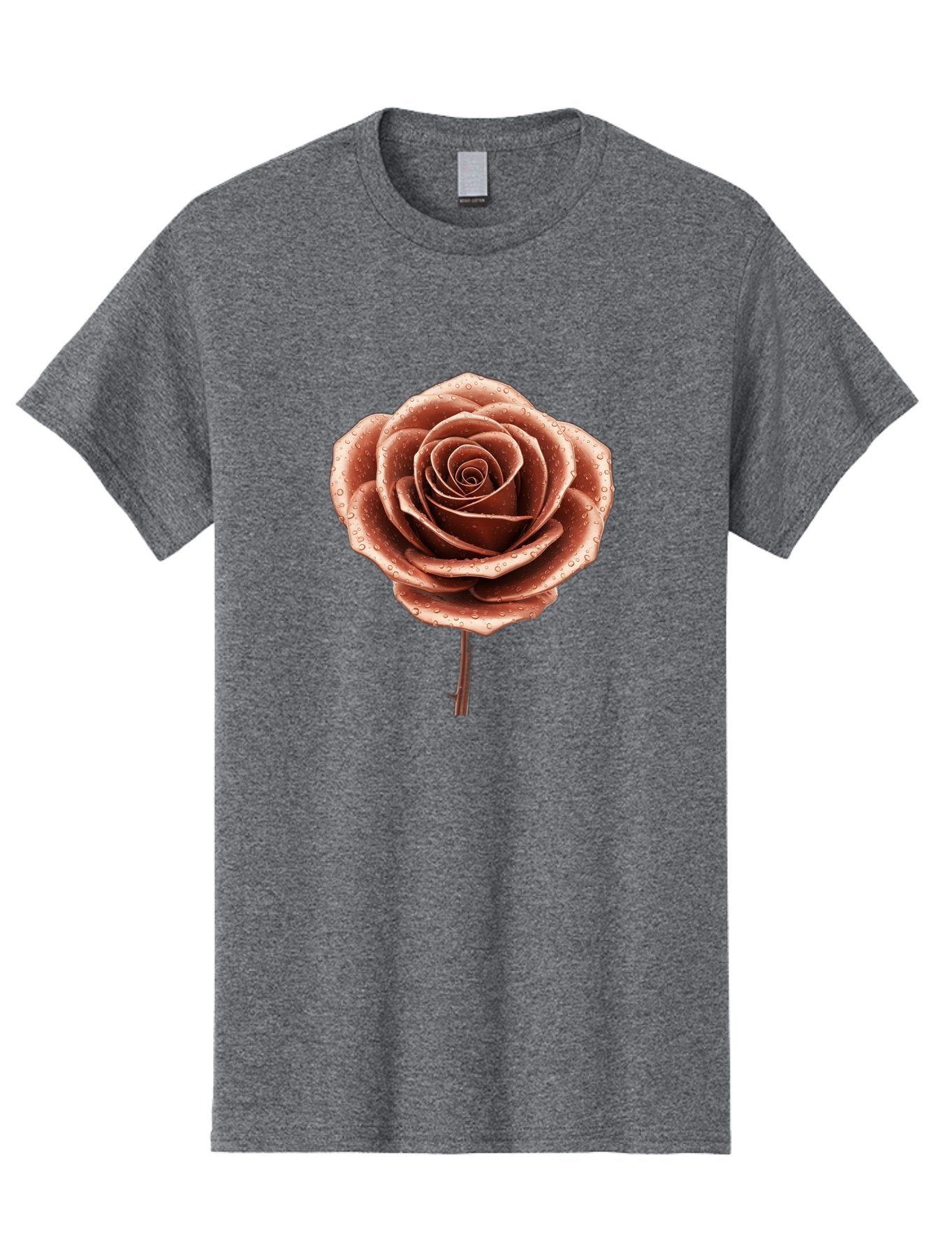 Rose-With-Water-Droplets Men'S Graphic Tee, 100% Cotton, Comfortable Casual Summer Wear, Machine Washable, Vintage Camera, Old Camera, Antique Camera, Black Camera, Classic Photography, Photography Equipment, Nostalgic Device, Film Camera, Bah045 15