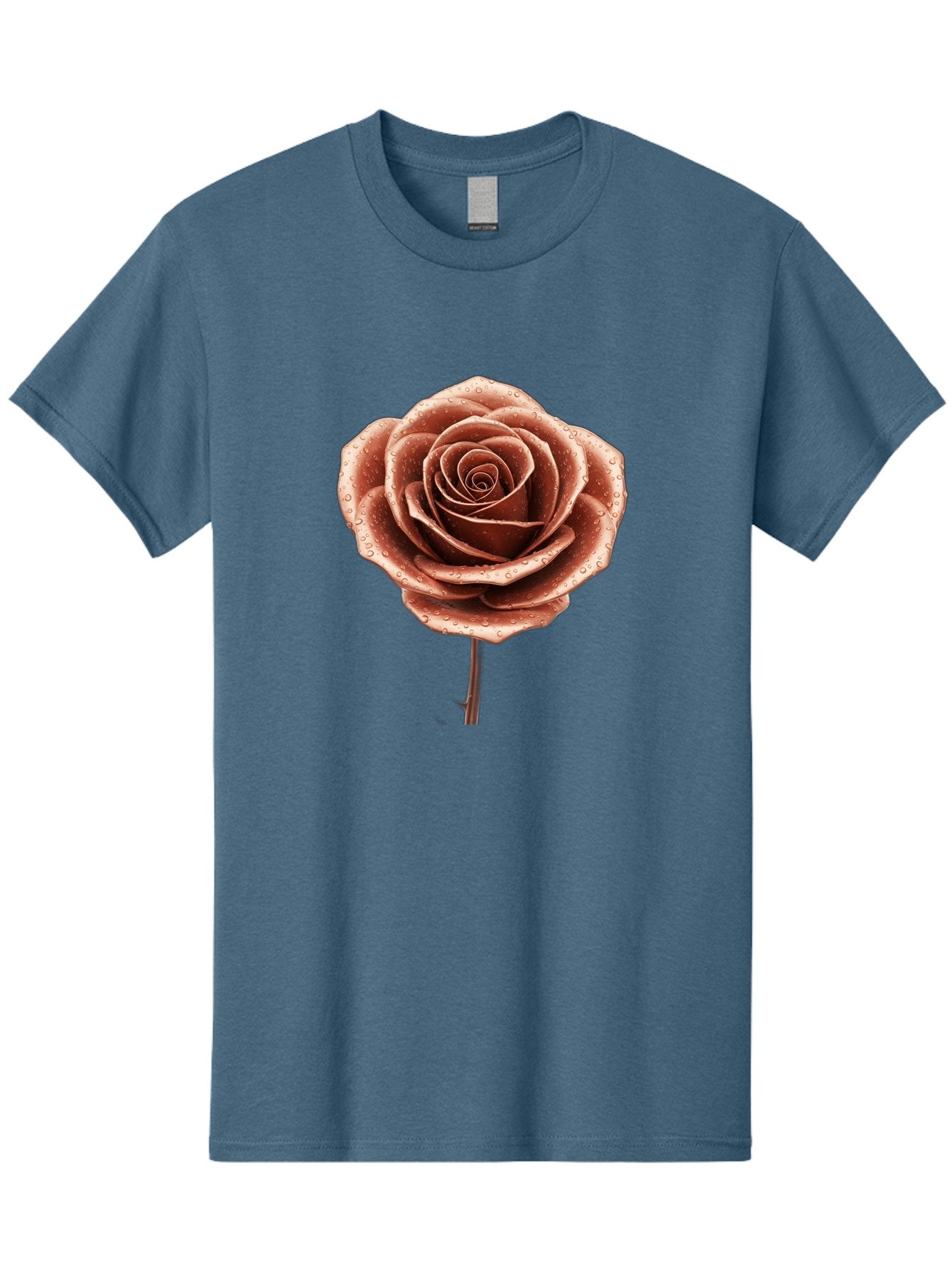 Rose-With-Water-Droplets Men'S Graphic Tee, 100% Cotton, Comfortable Casual Summer Wear, Machine Washable, Vintage Camera, Old Camera, Antique Camera, Black Camera, Classic Photography, Photography Equipment, Nostalgic Device, Film Camera, Bah045 10