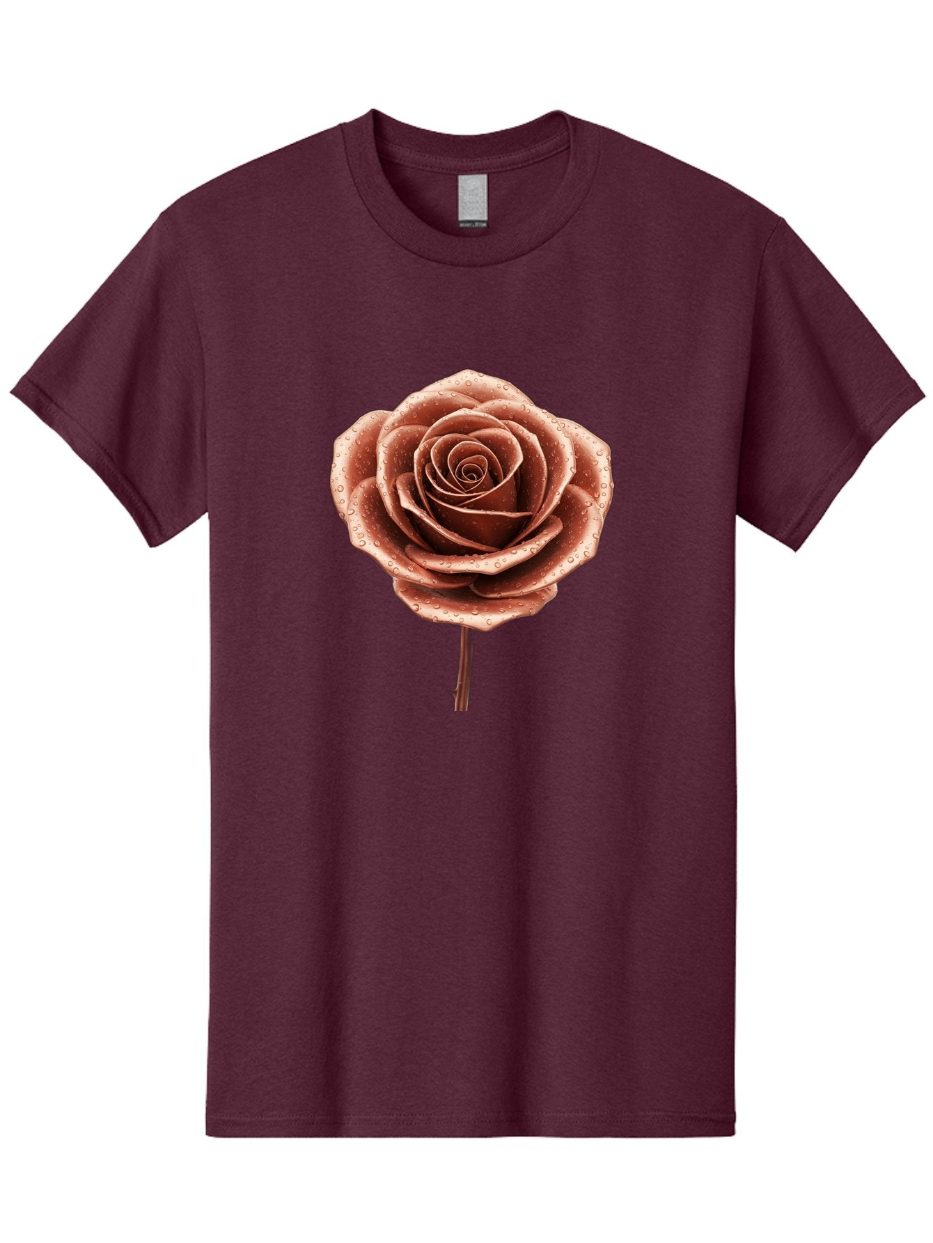 Rose-With-Water-Droplets Men'S Graphic Tee, 100% Cotton, Comfortable Casual Summer Wear, Machine Washable, Vintage Camera, Old Camera, Antique Camera, Black Camera, Classic Photography, Photography Equipment, Nostalgic Device, Film Camera, Bah045 9