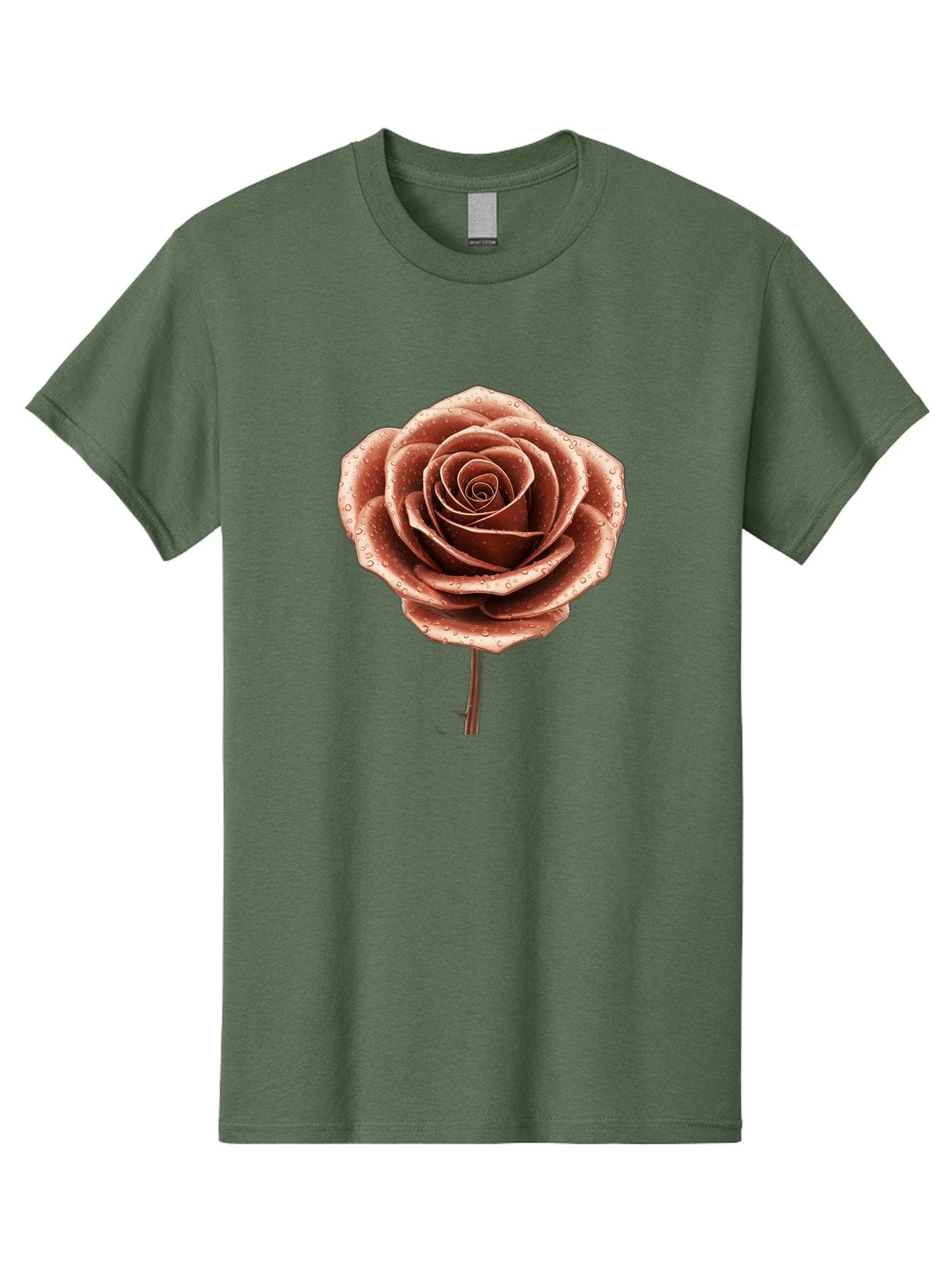 Rose-With-Water-Droplets Men'S Graphic Tee, 100% Cotton, Comfortable Casual Summer Wear, Machine Washable, Vintage Camera, Old Camera, Antique Camera, Black Camera, Classic Photography, Photography Equipment, Nostalgic Device, Film Camera, Bah045 5