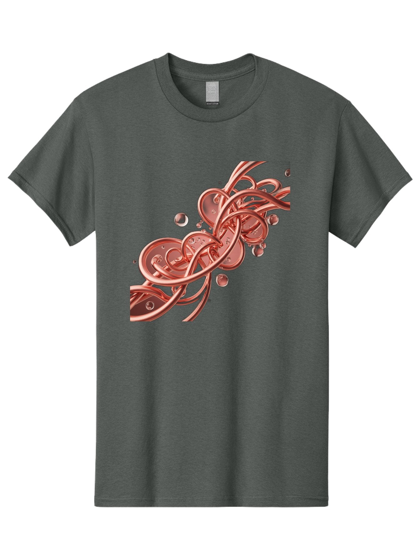 Rosegold-Abstract-Swirl Men'S Graphic Tee, 100% Cotton, Comfortable Casual Summer Wear, Machine Washable, Vintage Camera, Old Camera, Antique Camera, Black Camera, Classic Photography, Photography Equipment, Nostalgic Device, Film Camera, Bah046 4