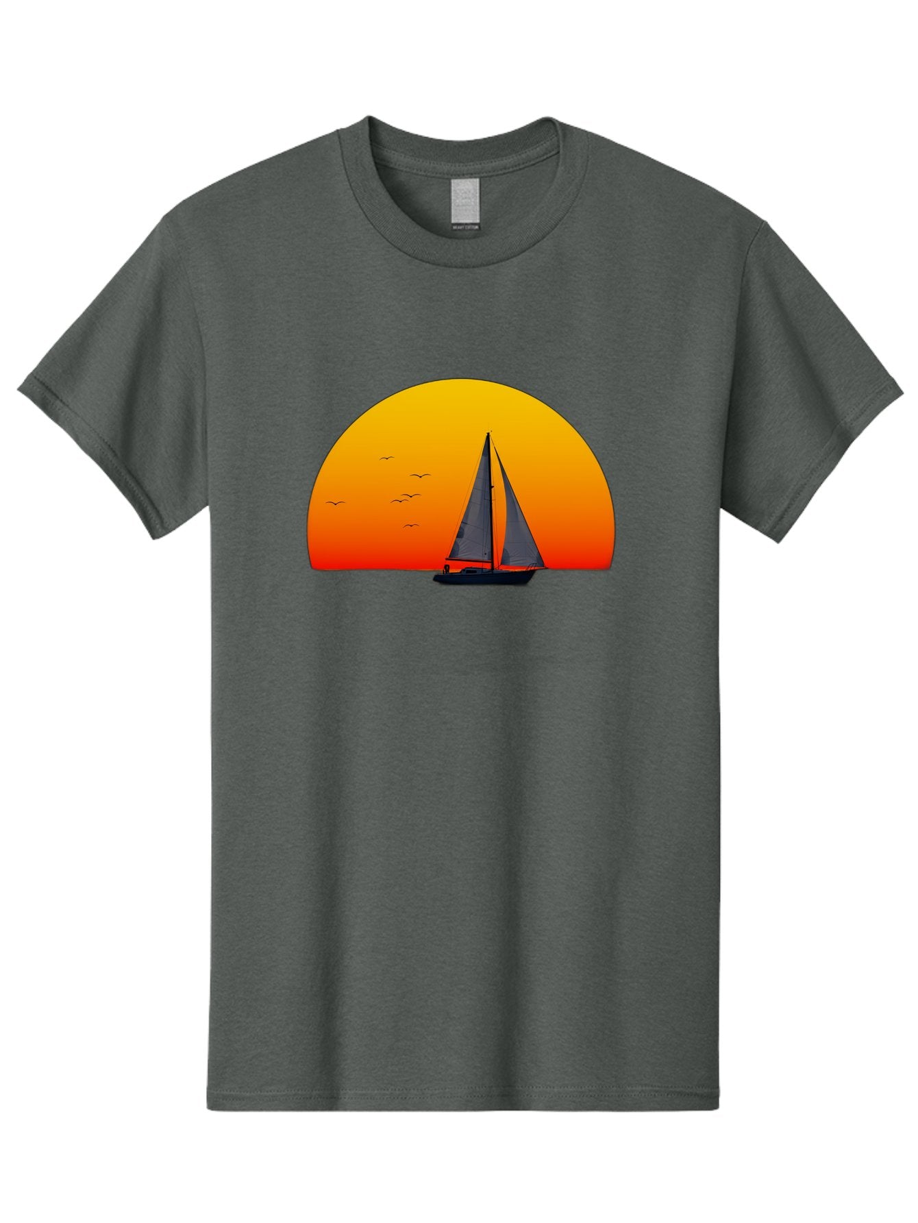 Sailboat-At-Sunset Men'S Graphic Tee, 100% Cotton, Comfortable Casual Summer Wear, Machine Washable, Vintage Camera, Old Camera, Antique Camera, Black Camera, Classic Photography, Photography Equipment, Nostalgic Device, Film Camera, Bah055 14