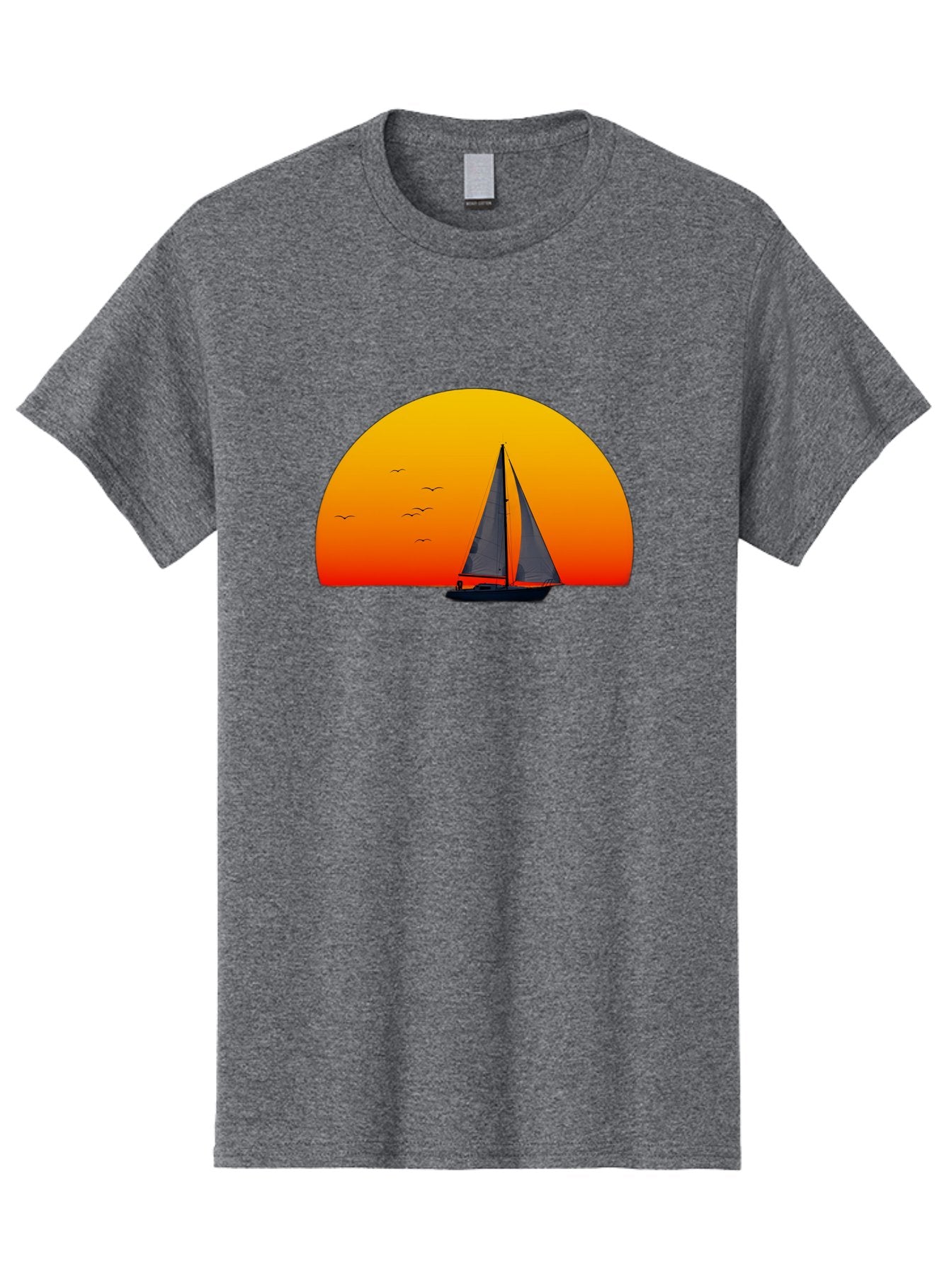 Sailboat-At-Sunset Men'S Graphic Tee, 100% Cotton, Comfortable Casual Summer Wear, Machine Washable, Vintage Camera, Old Camera, Antique Camera, Black Camera, Classic Photography, Photography Equipment, Nostalgic Device, Film Camera, Bah055 11