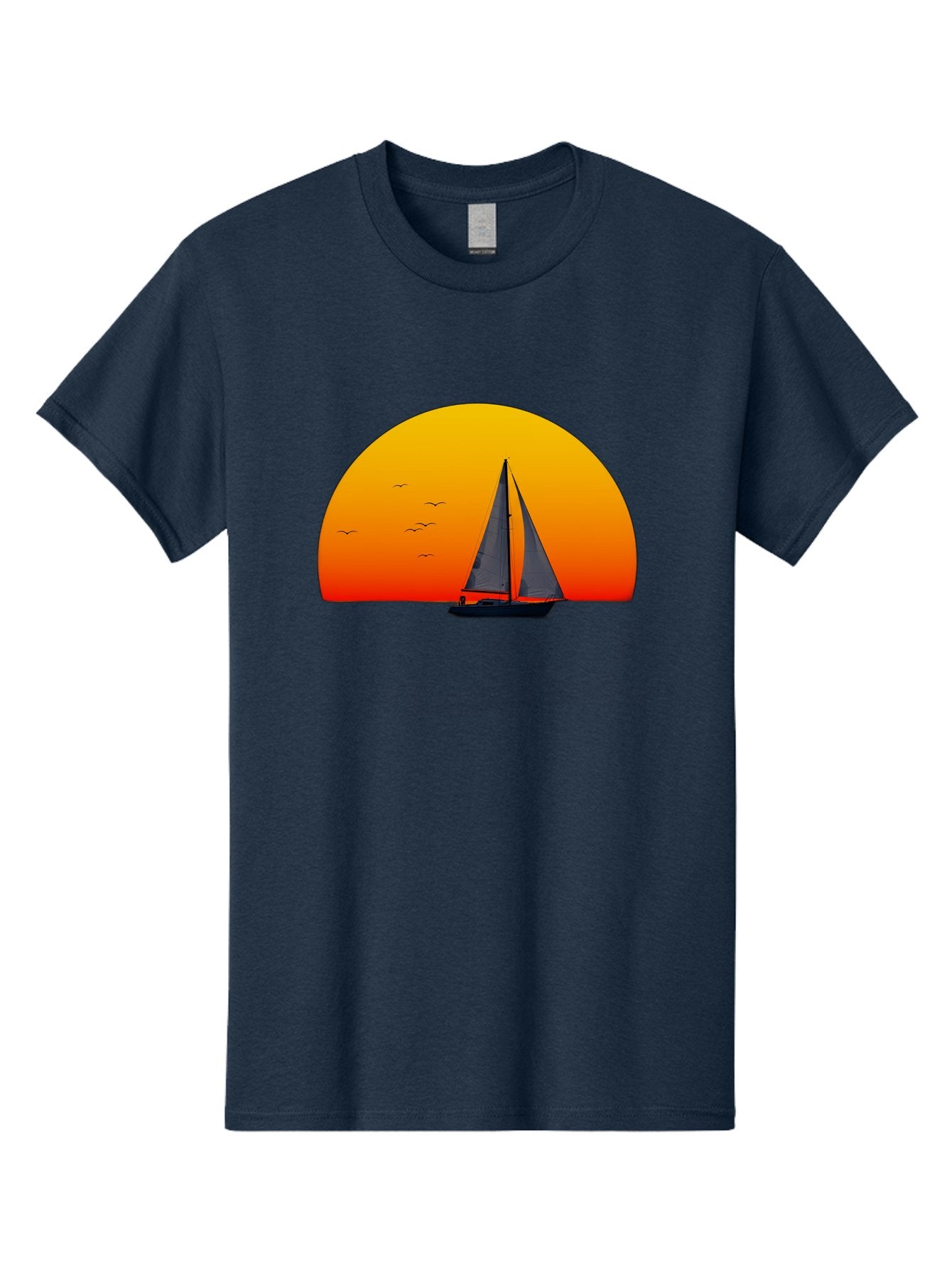 Sailboat-At-Sunset Men'S Graphic Tee, 100% Cotton, Comfortable Casual Summer Wear, Machine Washable, Vintage Camera, Old Camera, Antique Camera, Black Camera, Classic Photography, Photography Equipment, Nostalgic Device, Film Camera, Bah055 12