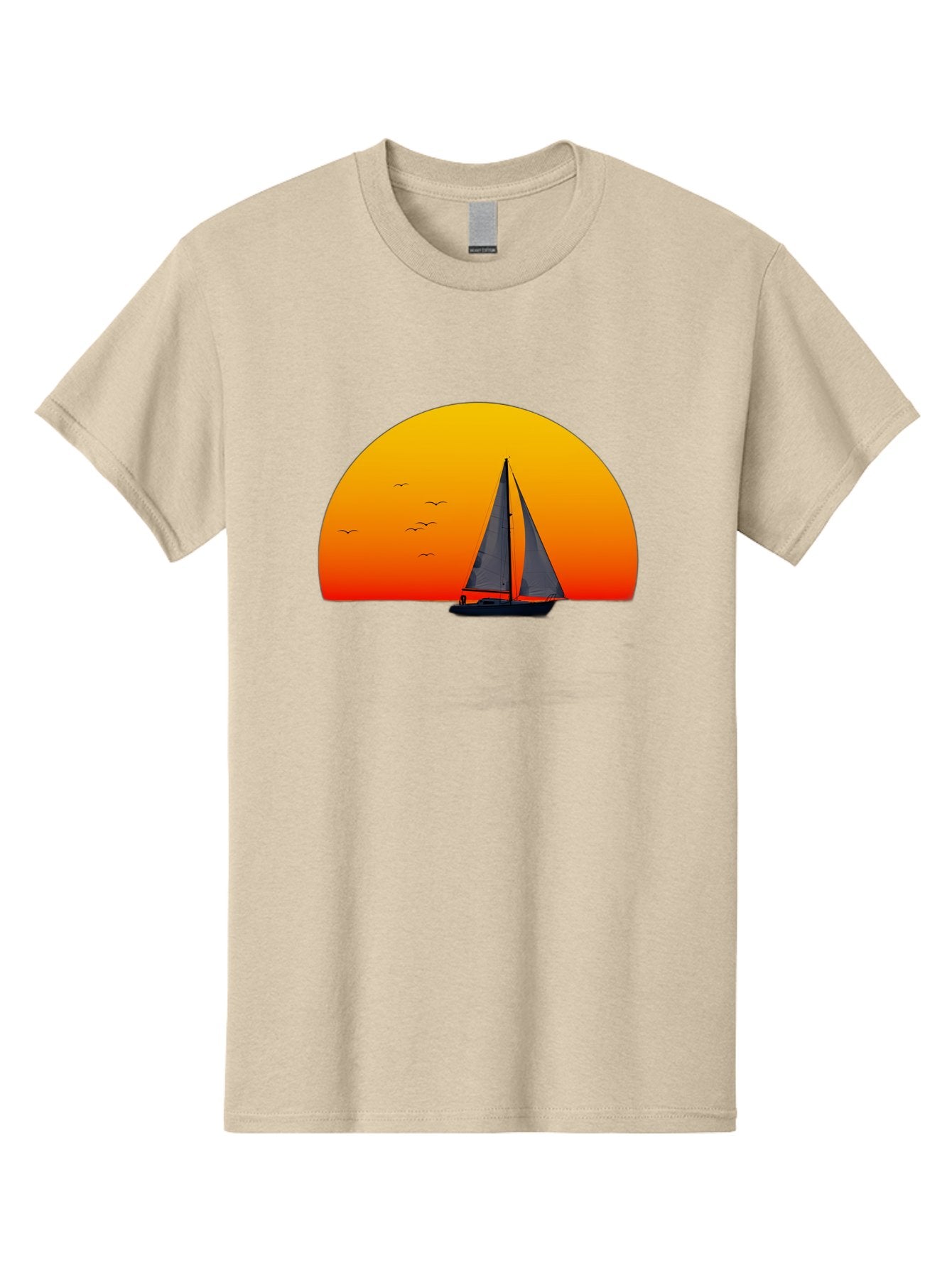 Sailboat-At-Sunset Men'S Graphic Tee, 100% Cotton, Comfortable Casual Summer Wear, Machine Washable, Vintage Camera, Old Camera, Antique Camera, Black Camera, Classic Photography, Photography Equipment, Nostalgic Device, Film Camera, Bah055 8