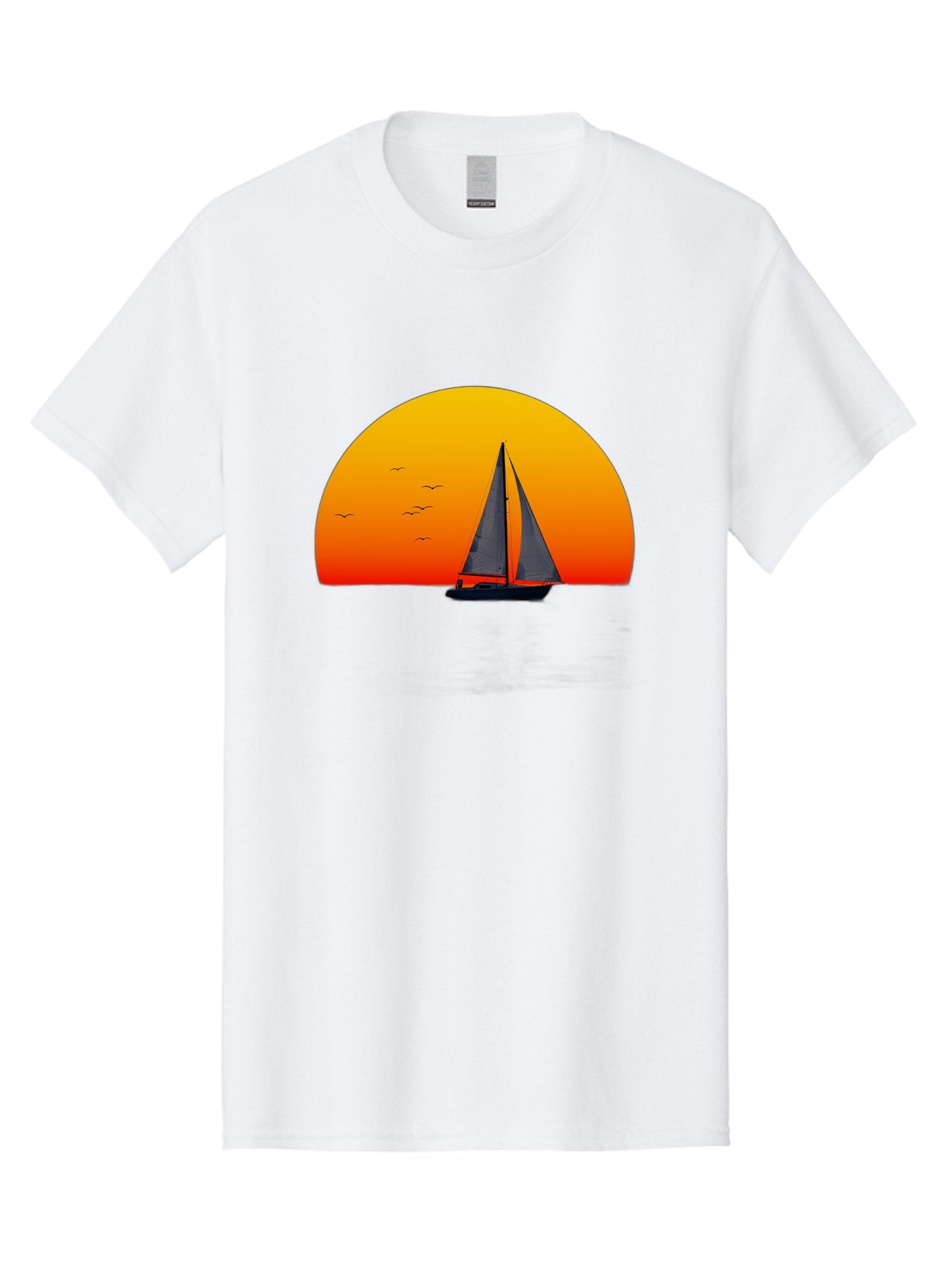 Sailboat-At-Sunset Men'S Graphic Tee, 100% Cotton, Comfortable Casual Summer Wear, Machine Washable, Vintage Camera, Old Camera, Antique Camera, Black Camera, Classic Photography, Photography Equipment, Nostalgic Device, Film Camera, Bah055 13