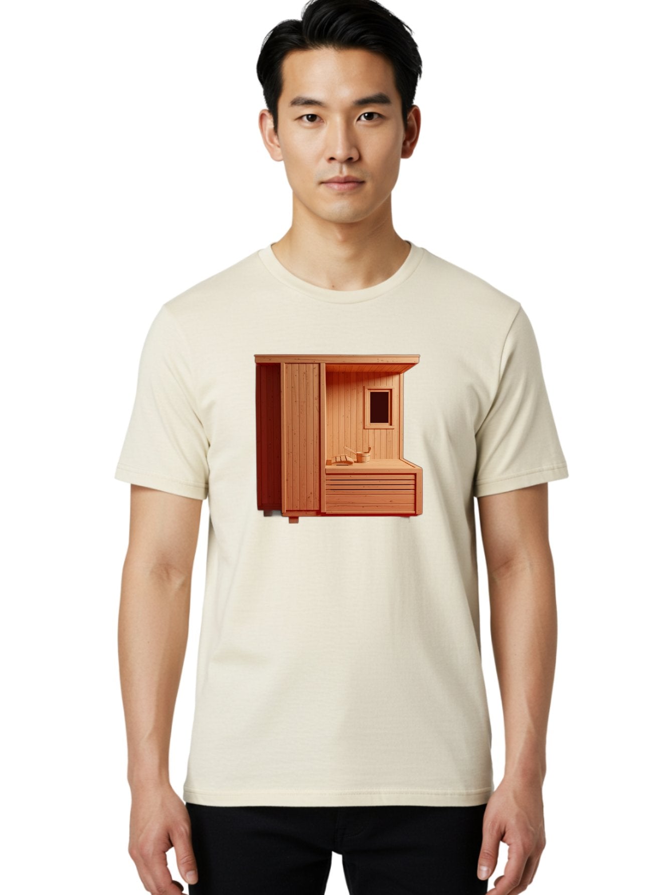 Sauna-Room Men'S Graphic Tee, 100% Cotton, Comfortable Casual Summer Wear, Machine Washable, Vintage Camera, Old Camera, Antique Camera, Black Camera, Classic Photography, Photography Equipment, Nostalgic Device, Film Camera, Camera Art Bah068 30